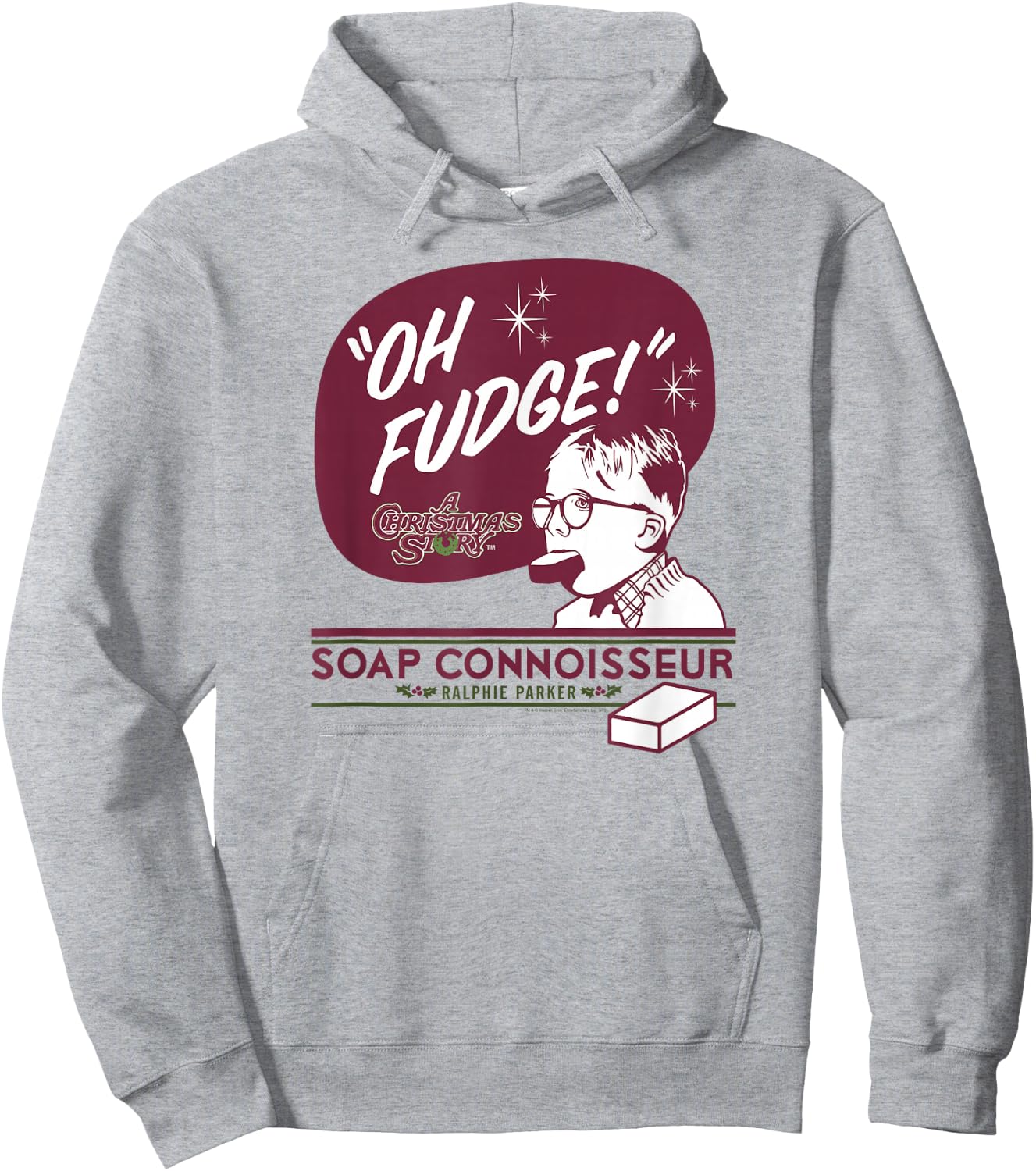 A Christmas Story Oh Fudge Soap Connoisseur Hoodie - Hoodie | Ash