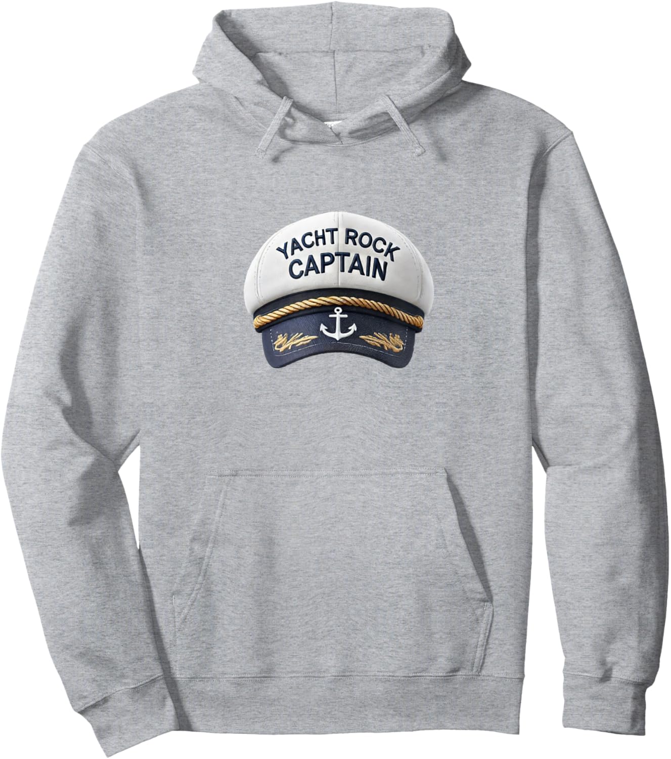 Yacht Rock Captain Sailor Cap Hoodie - Hoodie | Ash