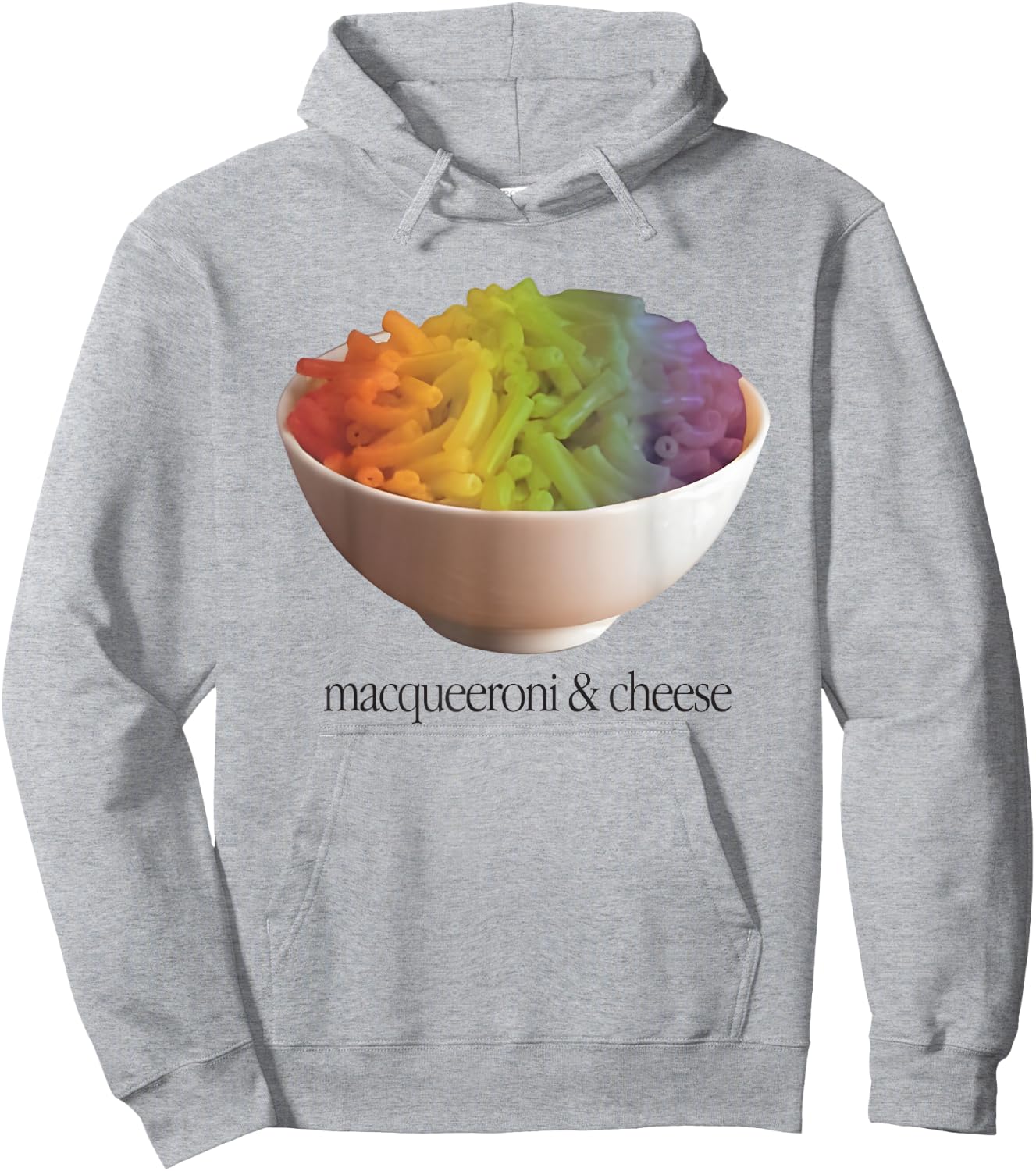 Macqueeroni And Cheese Pride Rainbow Hoodie - Hoodie | Ash