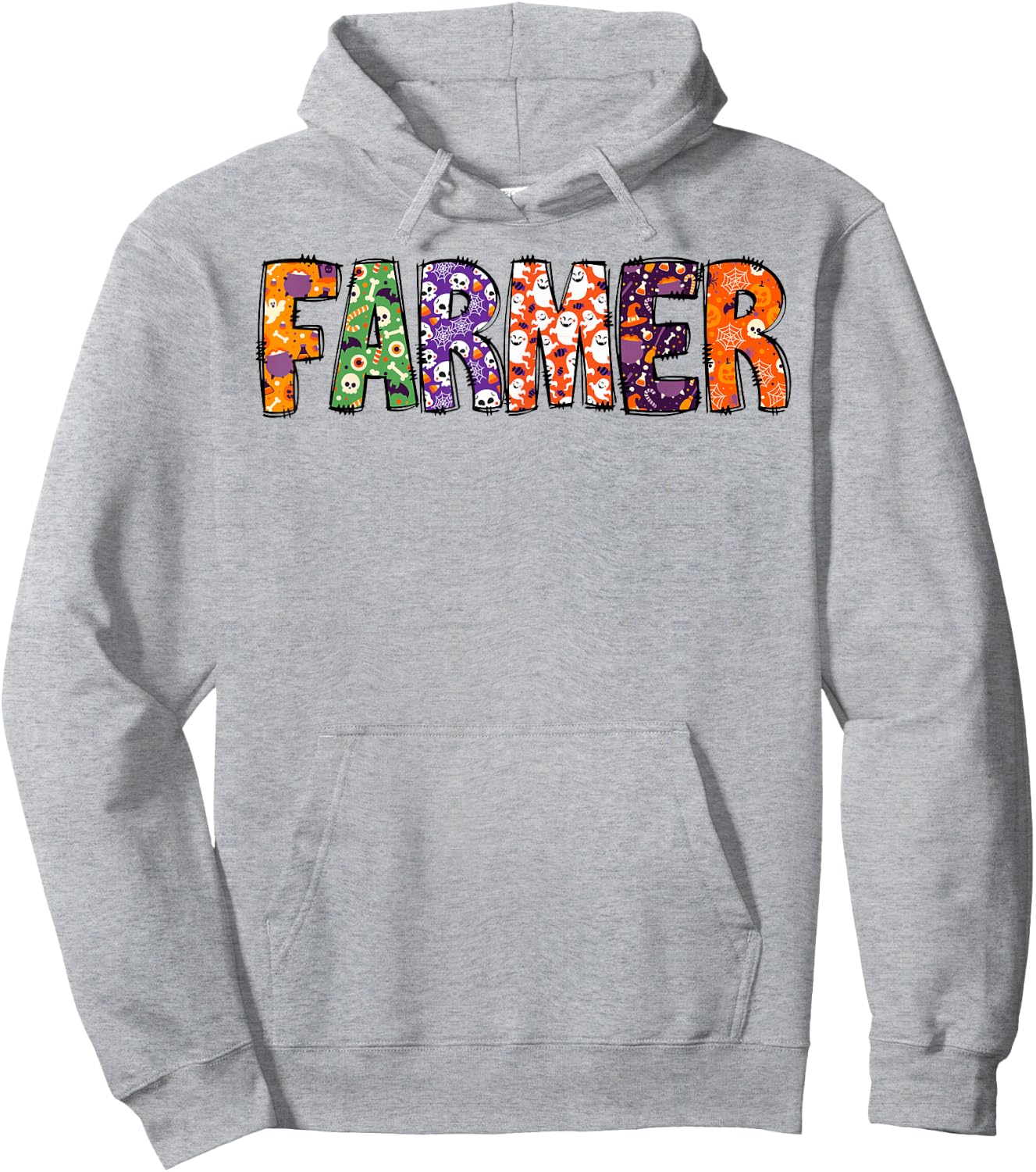 Funny Farmer Halloween Costumes Woman Matching Hoodie - Hoodie | Ash