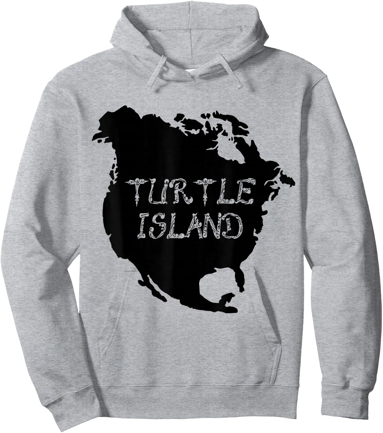 Turtle Island Anishinaabek North America Hoodie - Hoodie | Ash