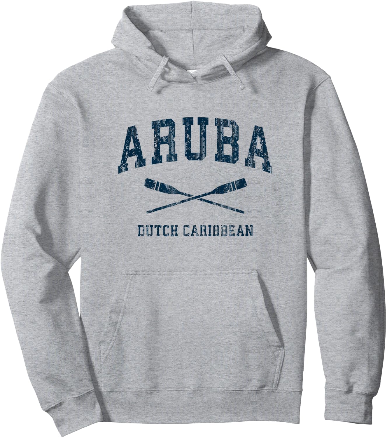 Aruba Vintage Nautical Paddles Sports Oars Hoodie - Hoodie | Ash