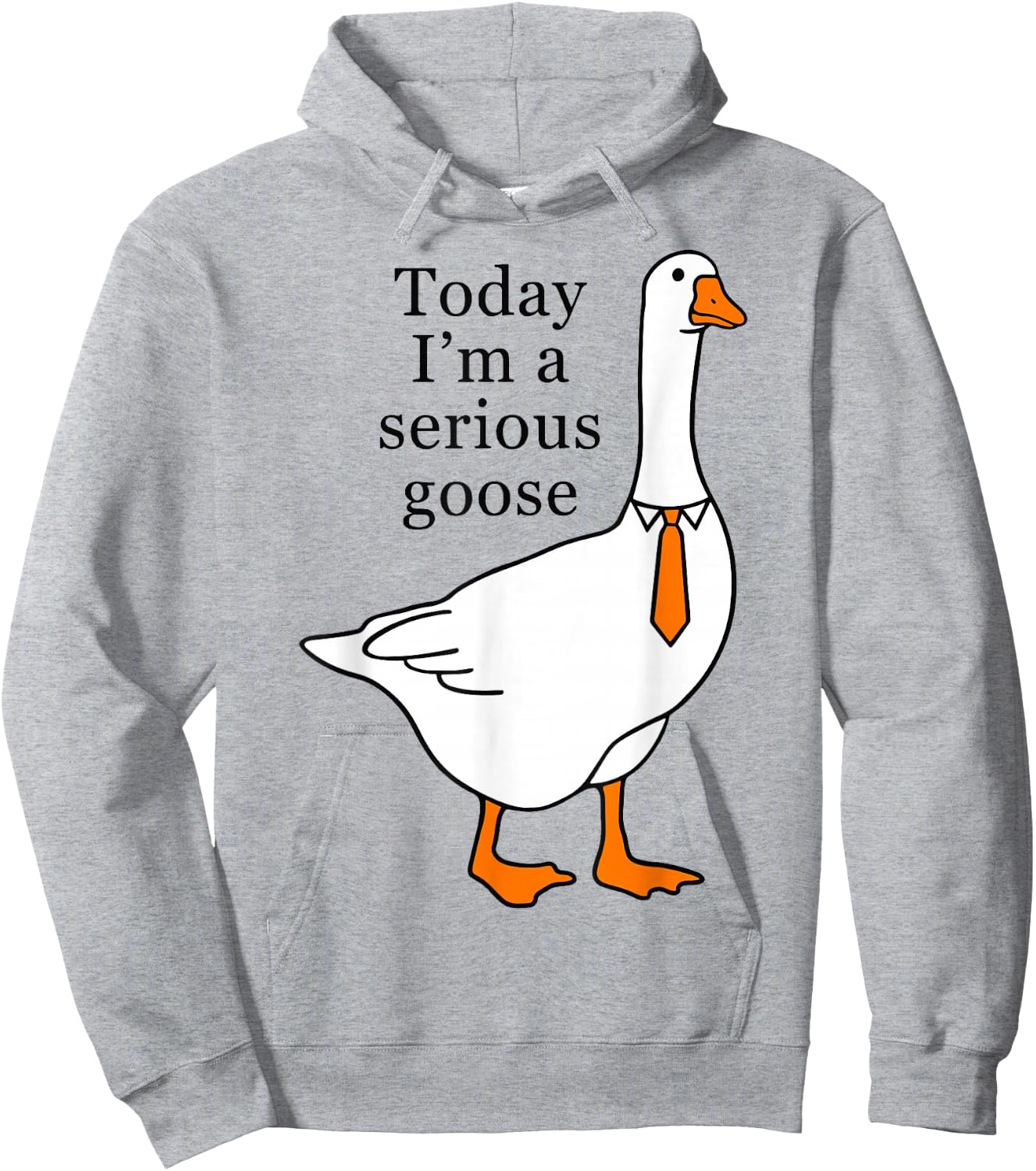 Today I'm A Serious Goose Hoodie - Hoodie | Ash