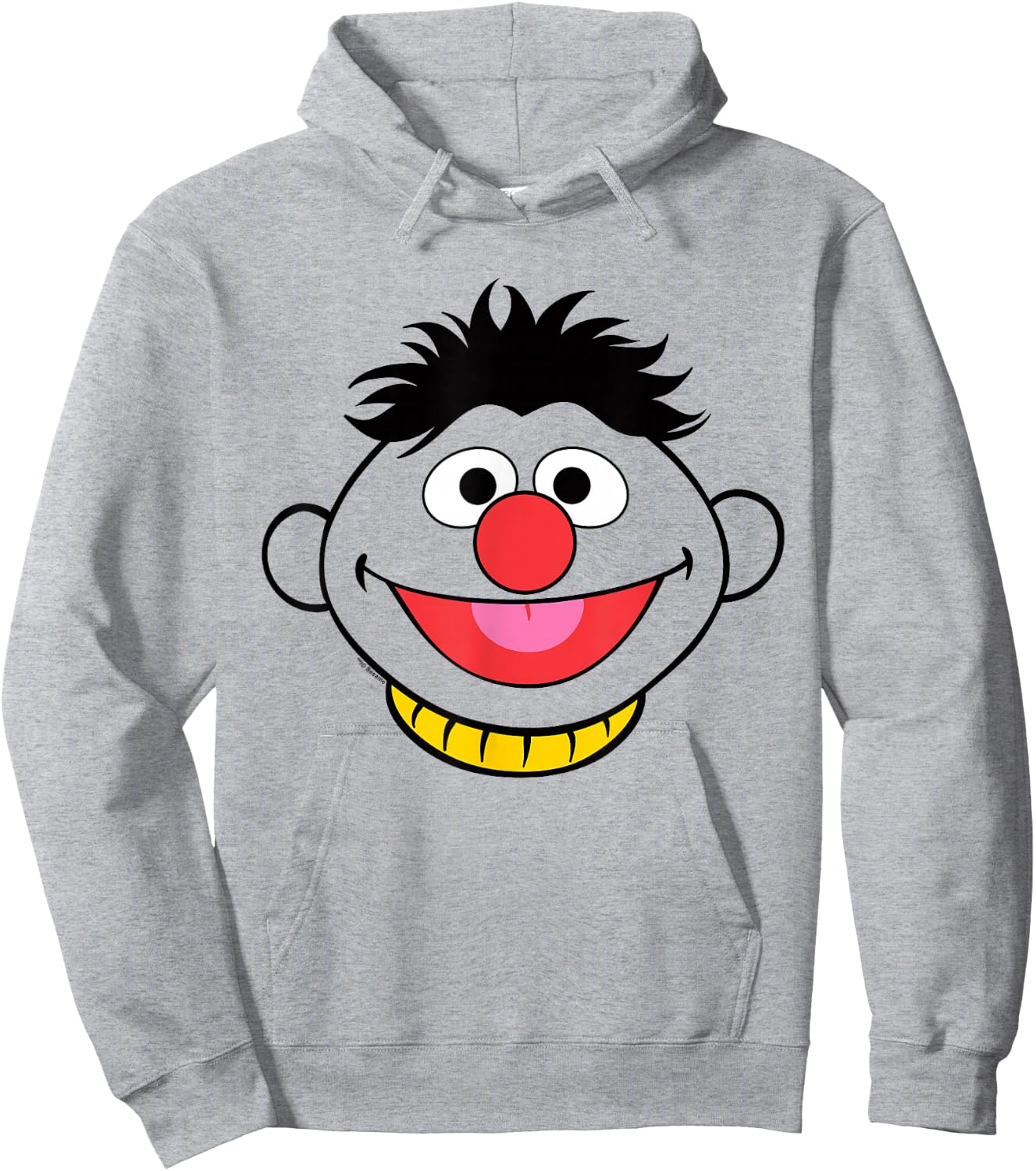 Sesame Street Ernie Full Face Halloween Costume Hoodie - Hoodie | Ash