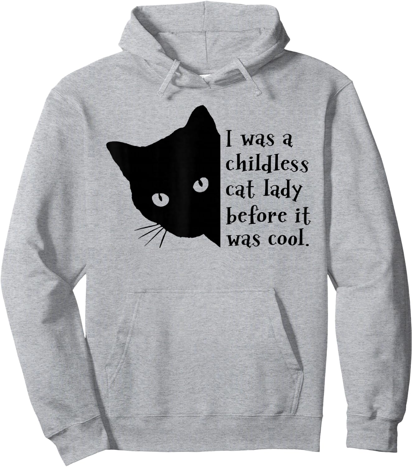 I Was A Childless Cat Lady Before It Was Cool Hoodie - Hoodie | Ash