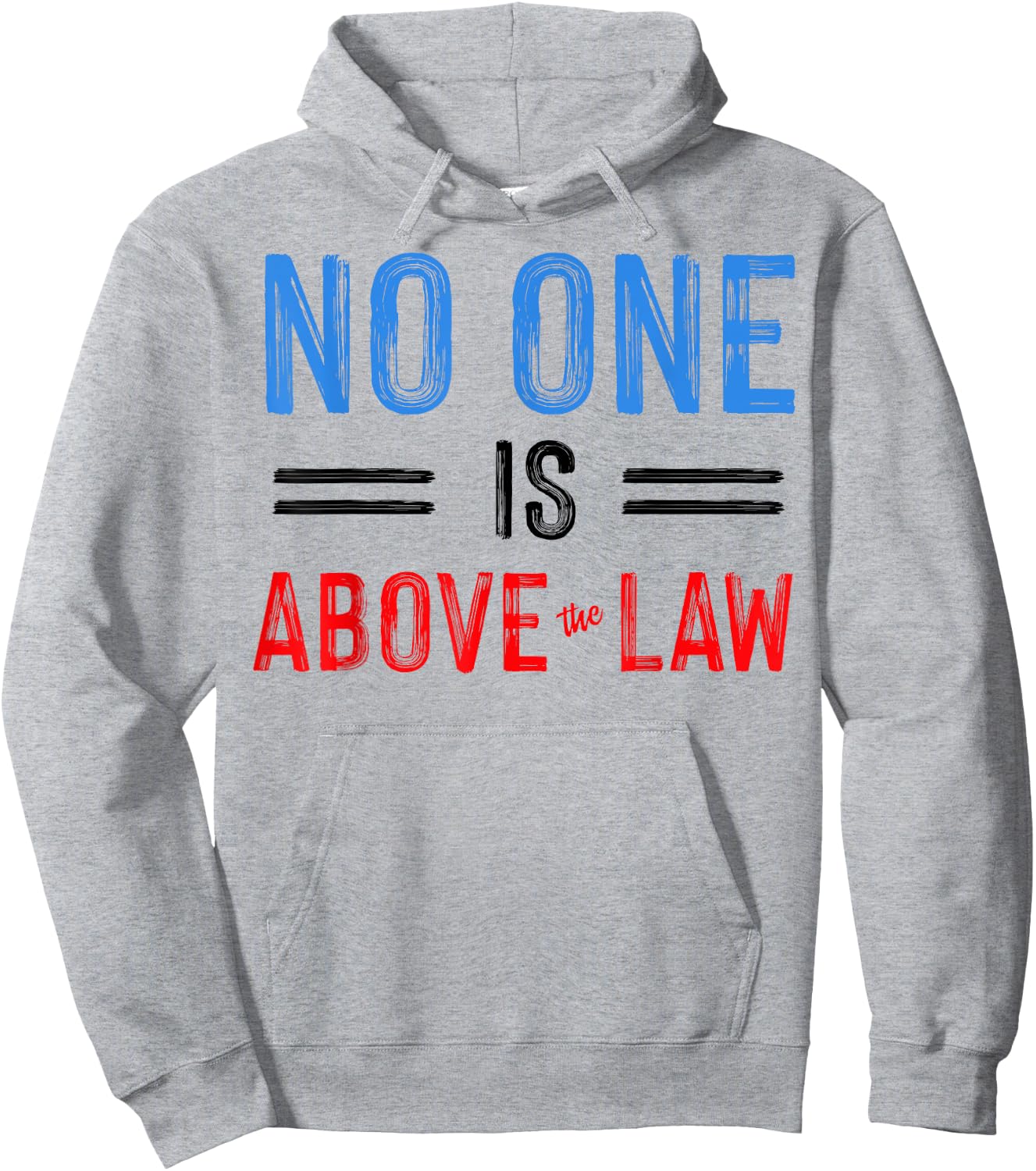 No One Is Above The Law Hoodie - Hoodie | Ash