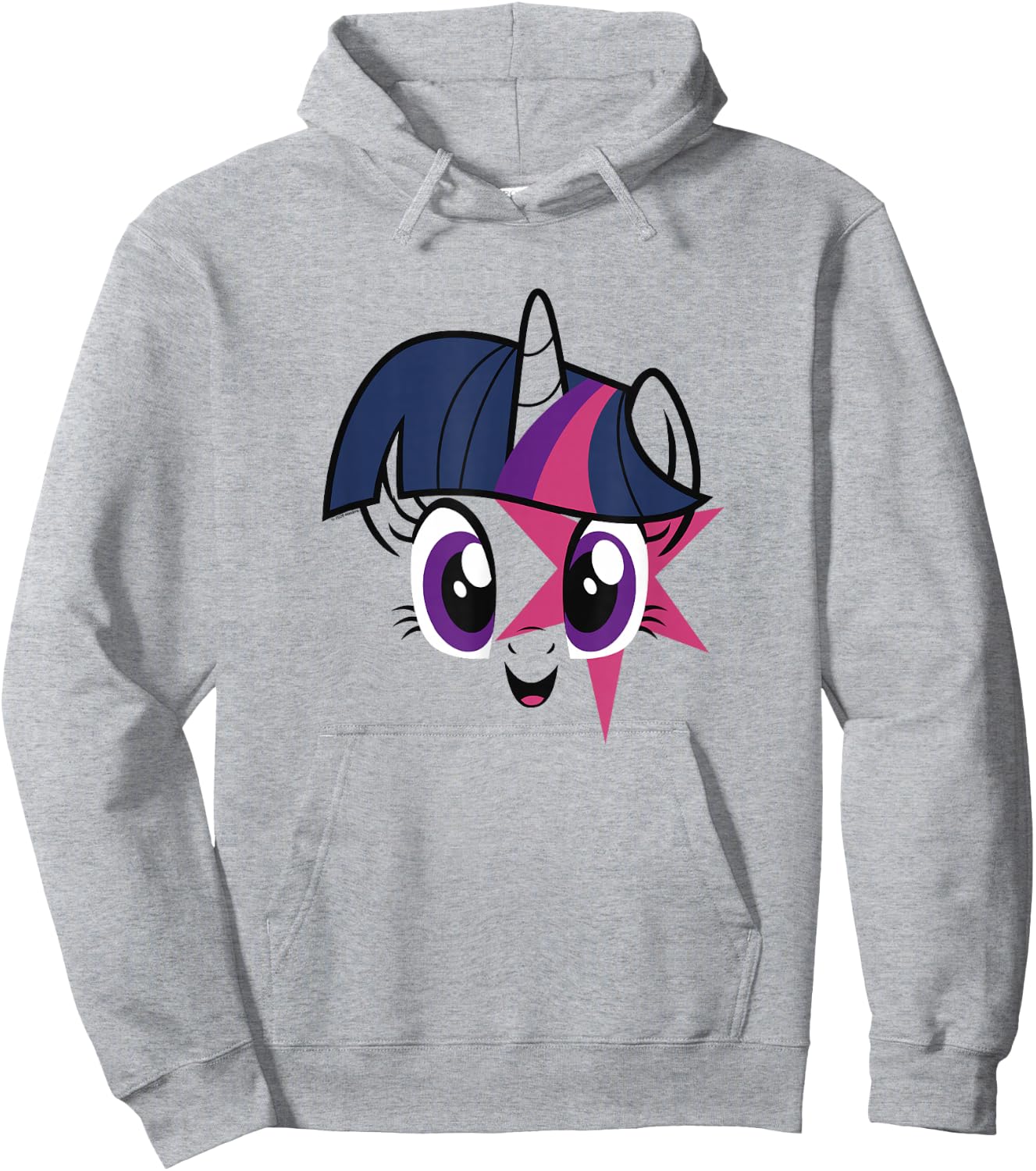 My Little Pony Twilight Sparkle Smiling Face Hoodie - Hoodie | Ash