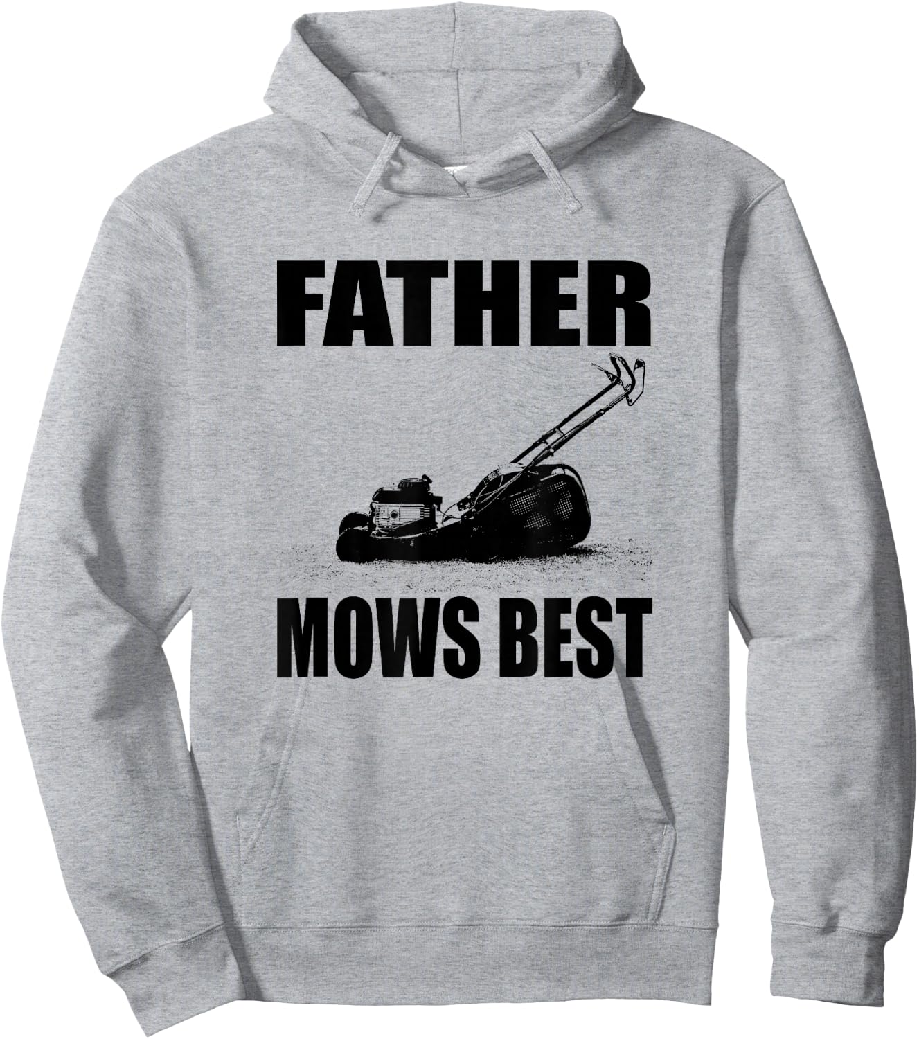 Father Mows Best Hoodie - Hoodie | Ash