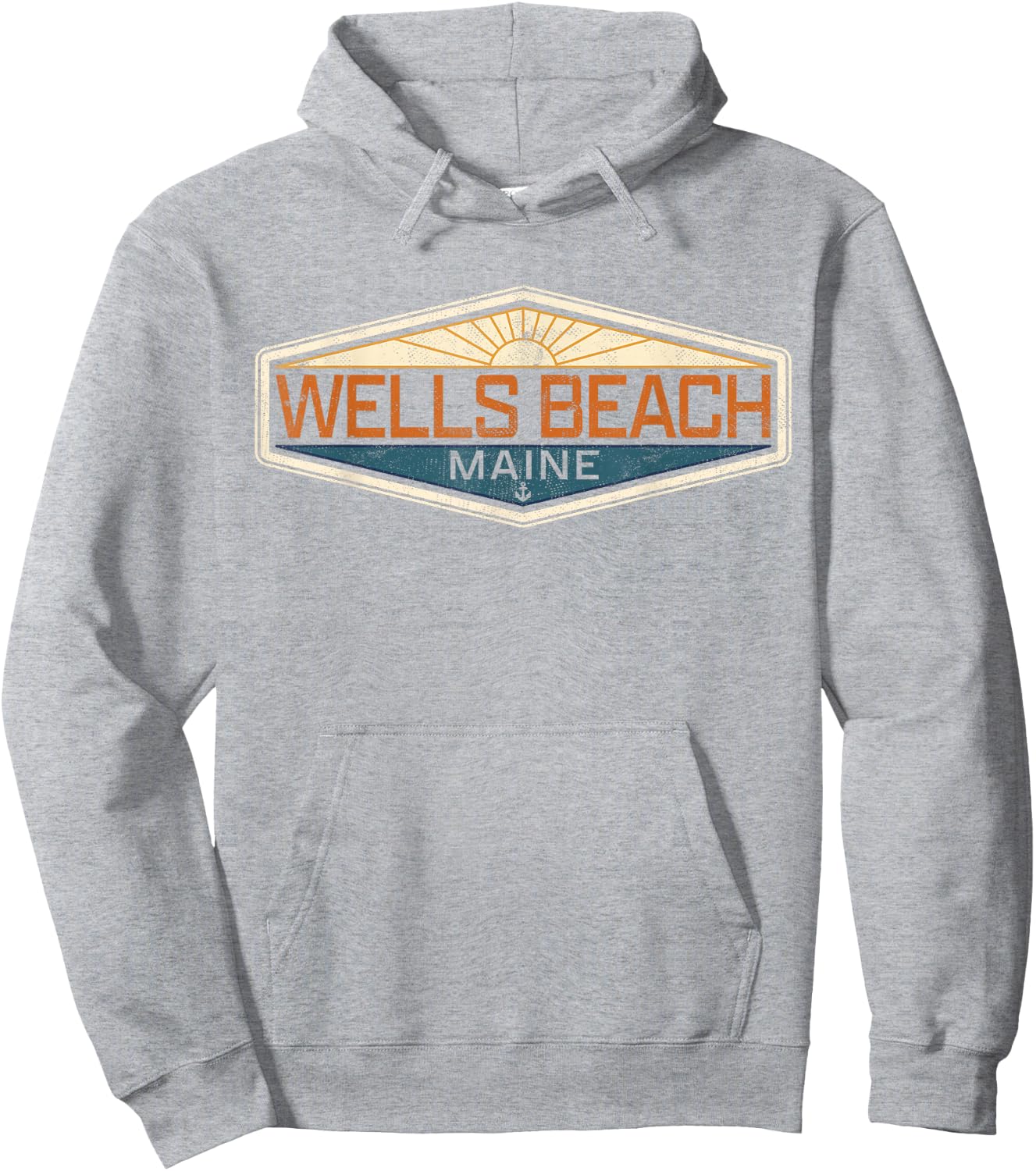 Wells Beach Maine Hoodie - Hoodie | Ash