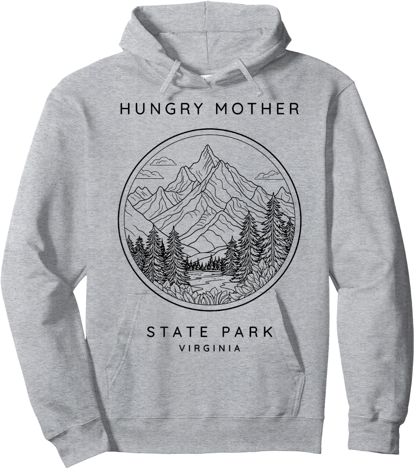 Hungry Mother State Park Vintage Hoodie - Hoodie | Ash