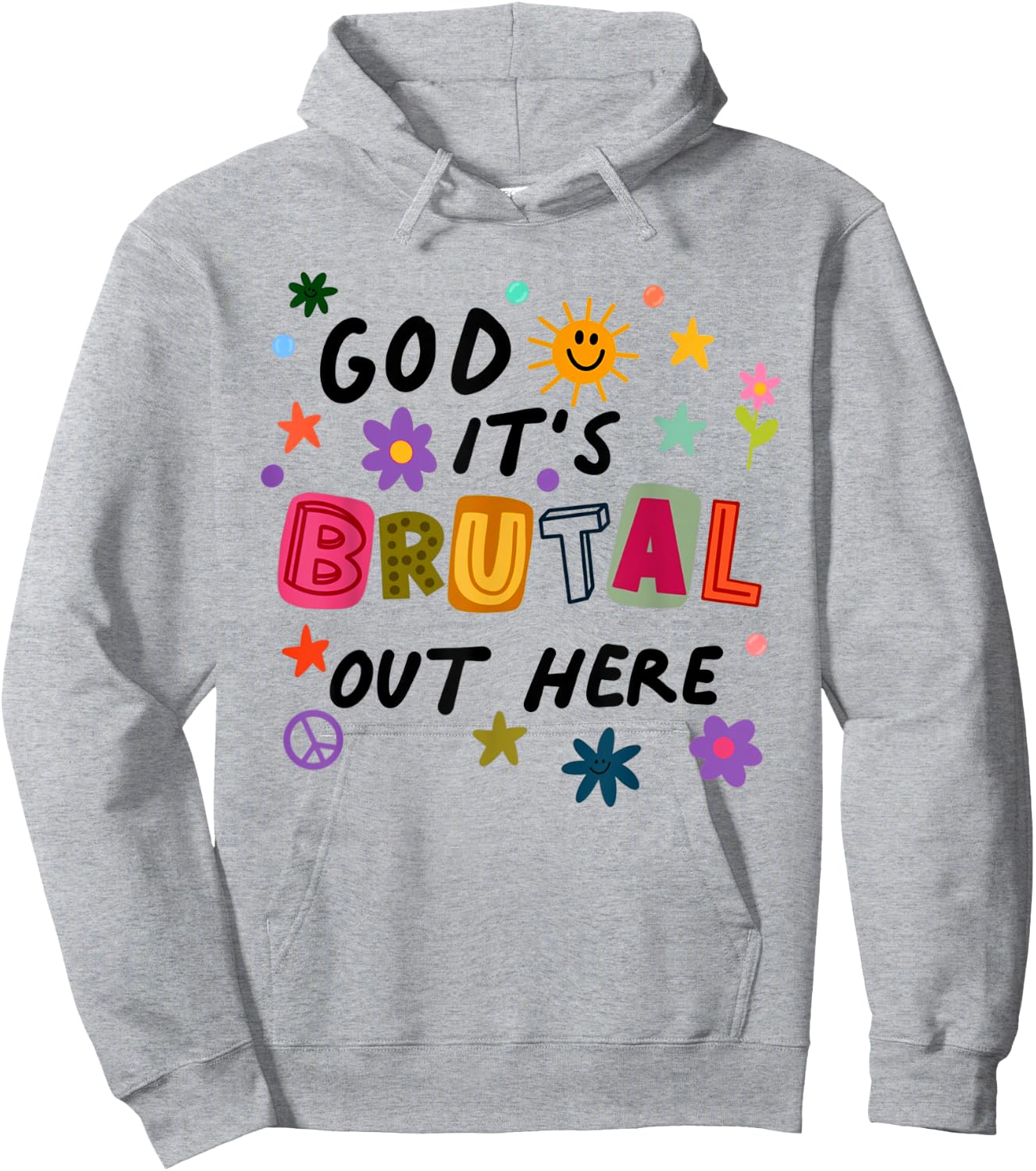 God It's Brutal Out Here Music Lover Hoodie - Hoodie | Ash