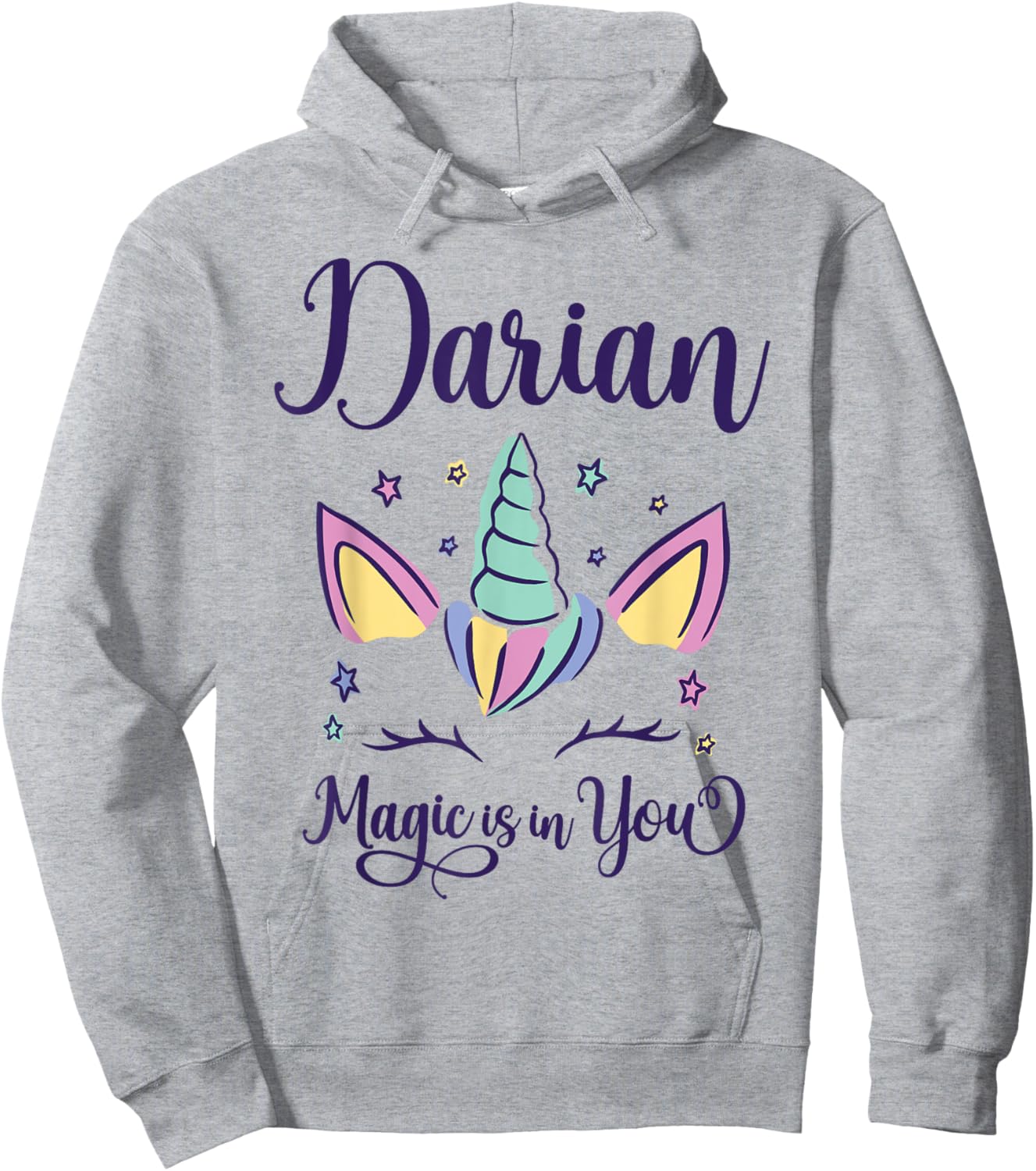 First Name Darian Personalized I Love Darian Hoodie - Hoodie | Ash