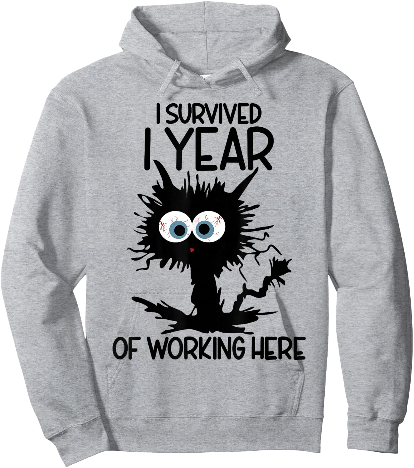 I Survived 1 Year Of Working Here Hoodie - Hoodie | Ash