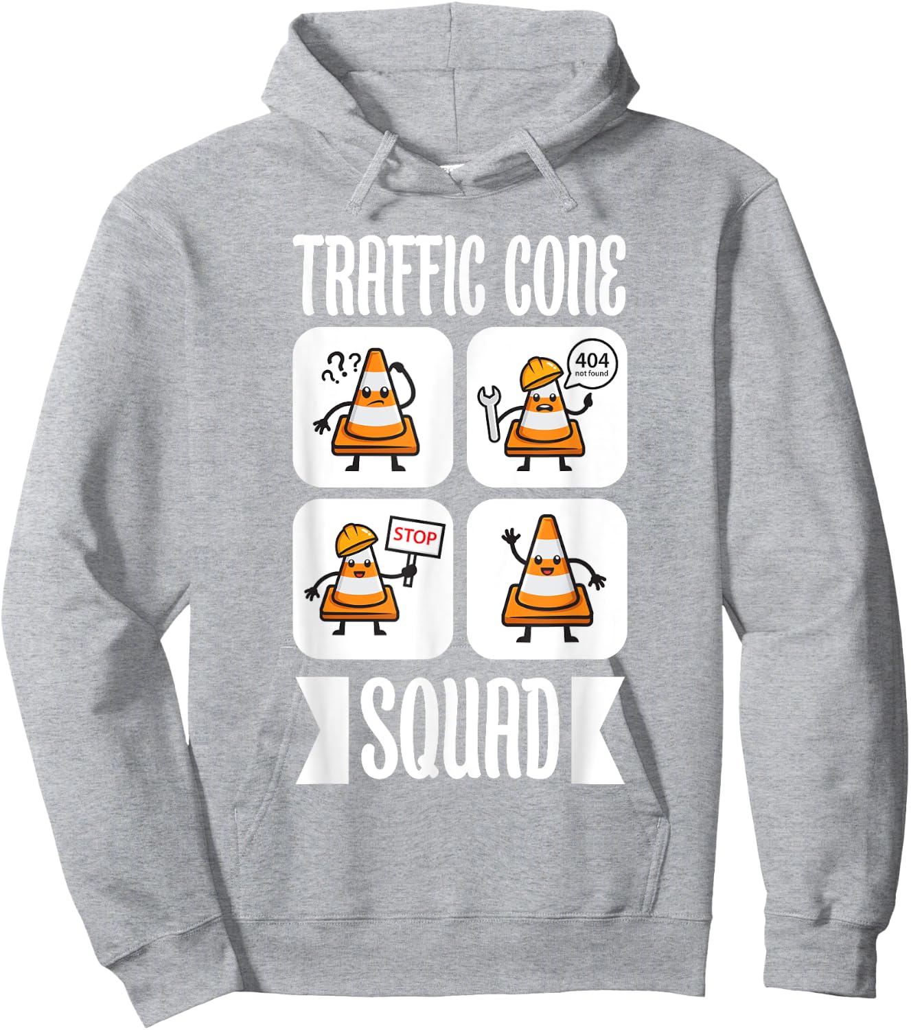 Traffic Cone Squad Hoodie - Hoodie | Ash