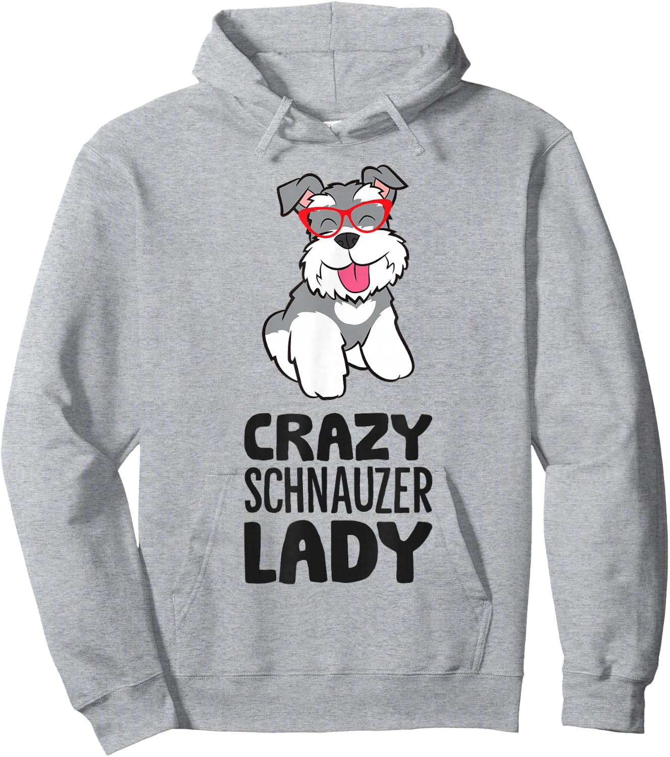 Crazy Schnauzer Lady Women Schnauzer Dog Hoodie - Hoodie | Ash