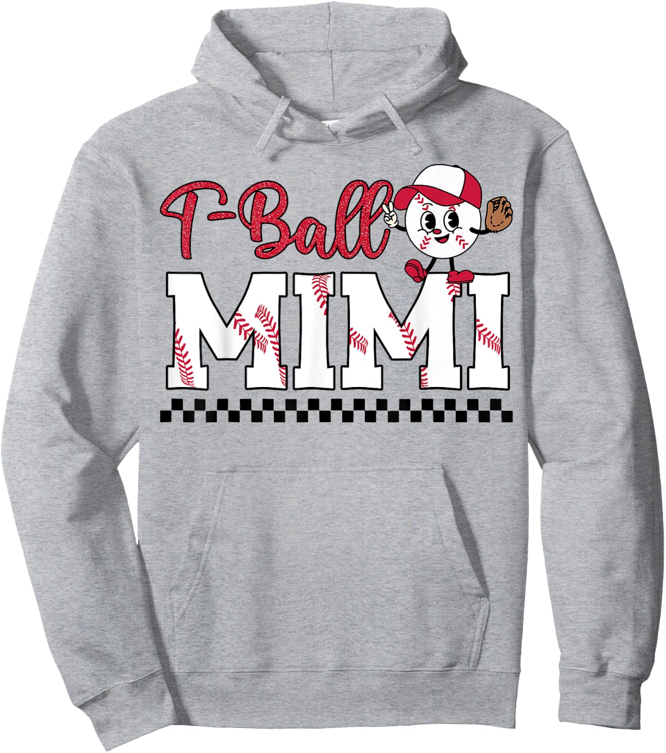 Ball Mimi Leopard Funny Tball Mimi Mother's Day Hoodie - Hoodie | Ash