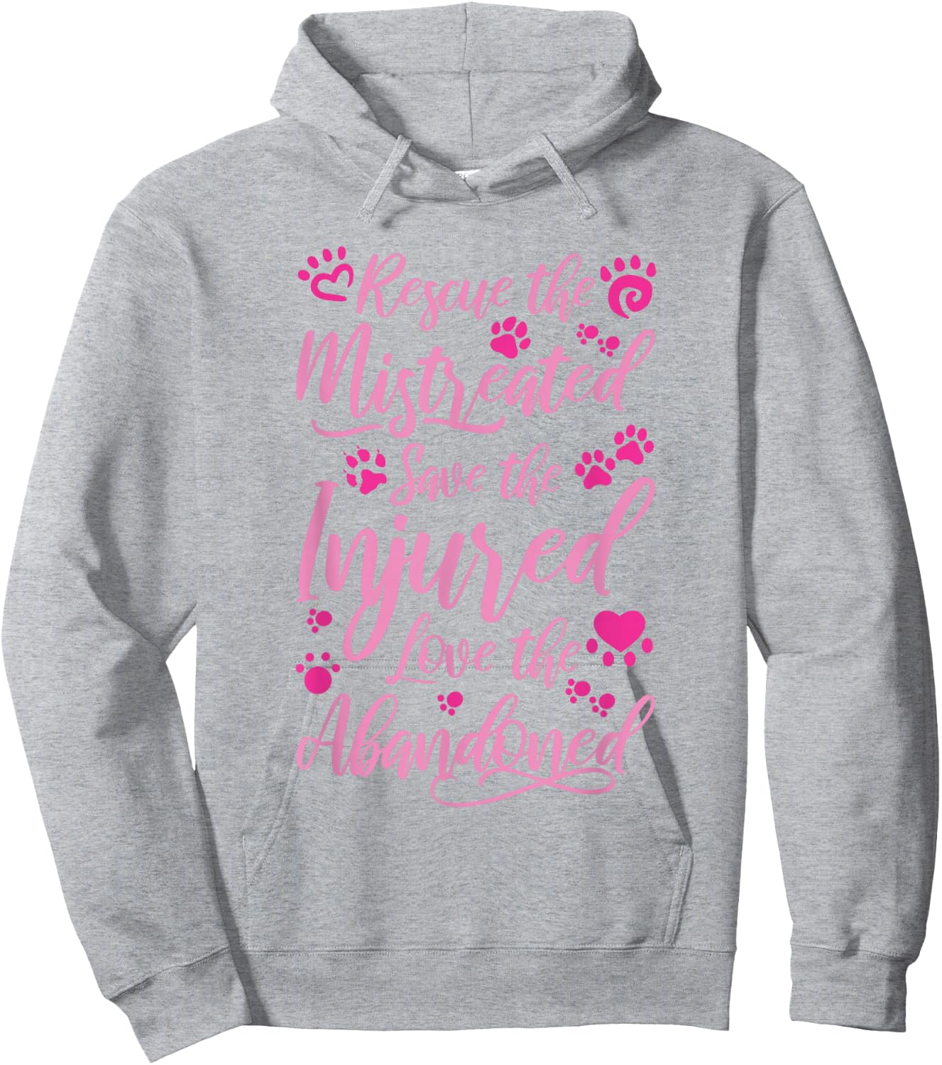 Animal Shelter Volunteer Rescue the Mistreated Hoodie - Hoodie | Ash