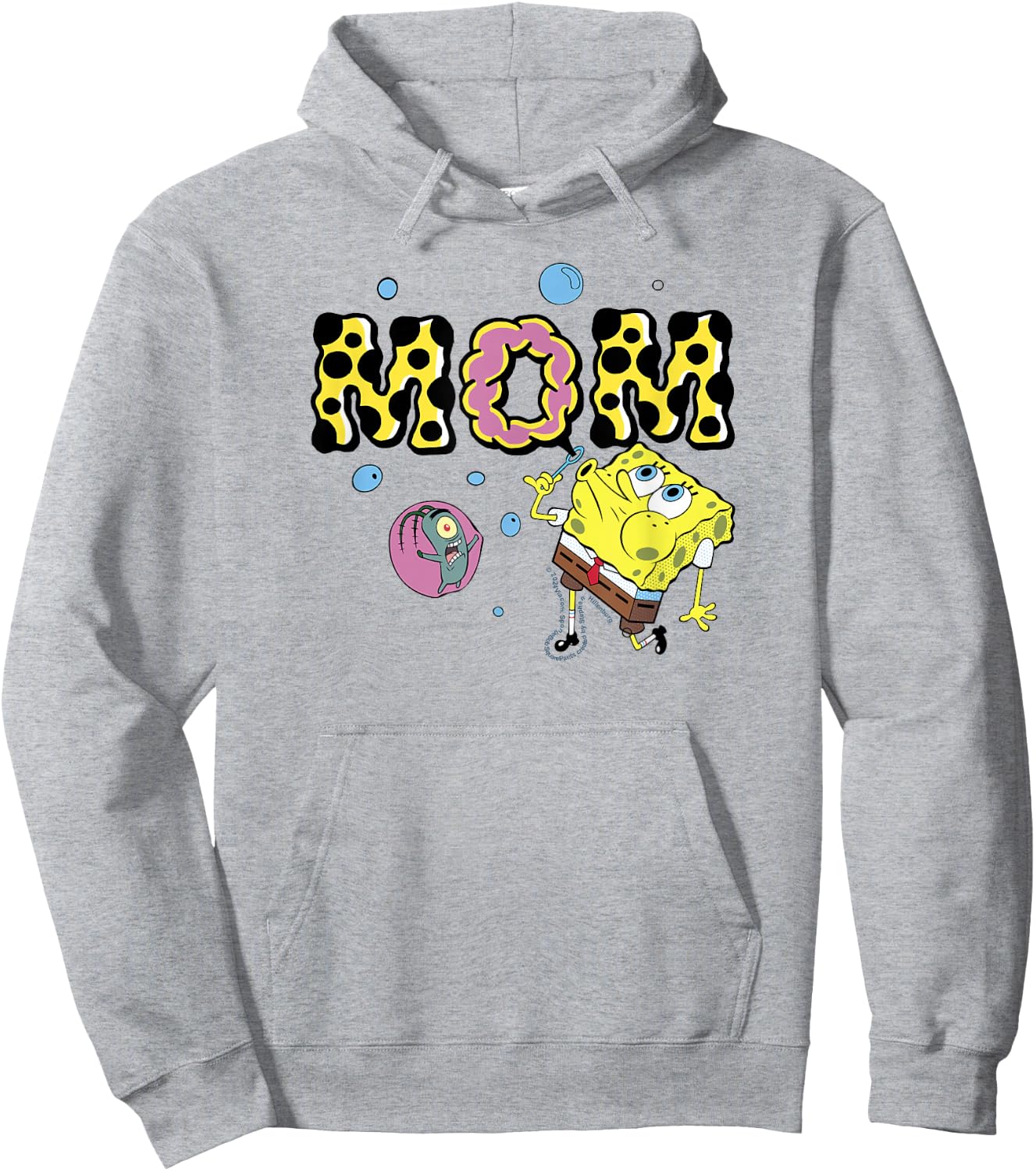 SpongeBob SquarePants Mother's Day Mom Bubbles Hoodie - Hoodie | Ash