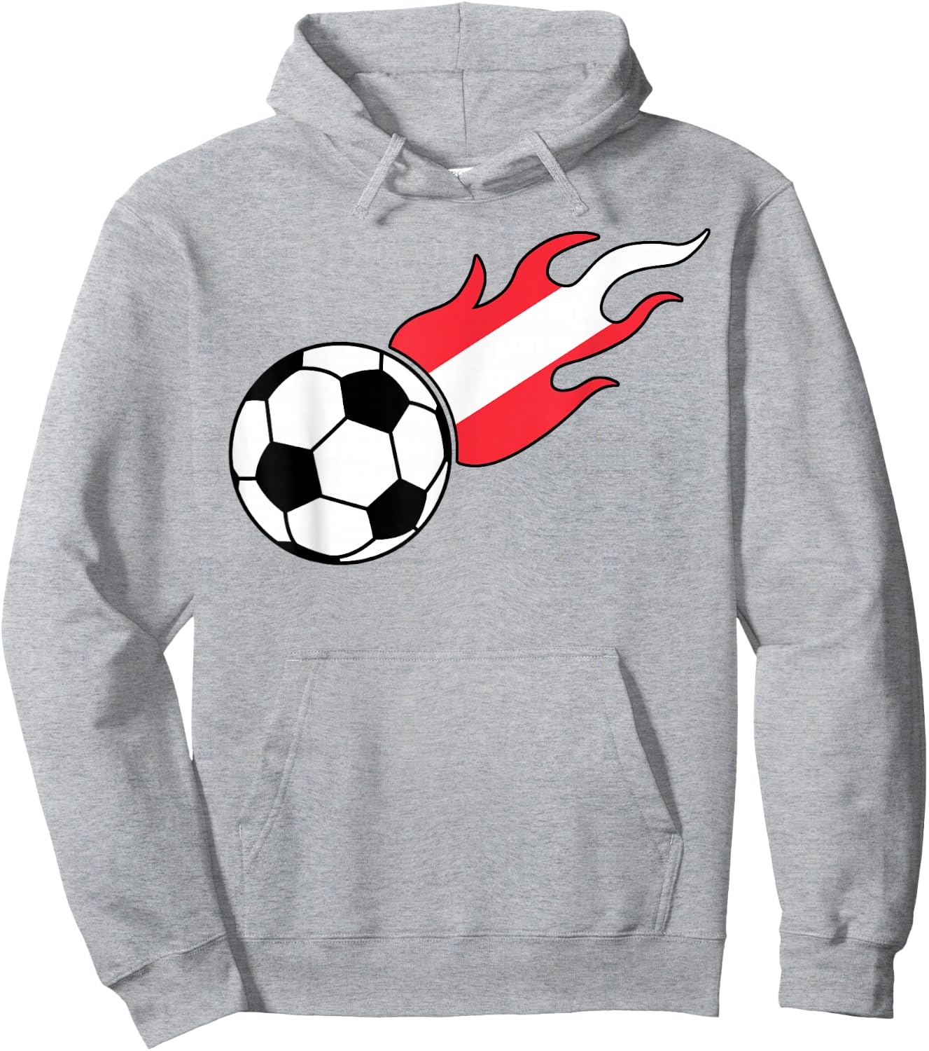 Austrian Flag Austria Soccer Lover Hoodie - Hoodie | Ash