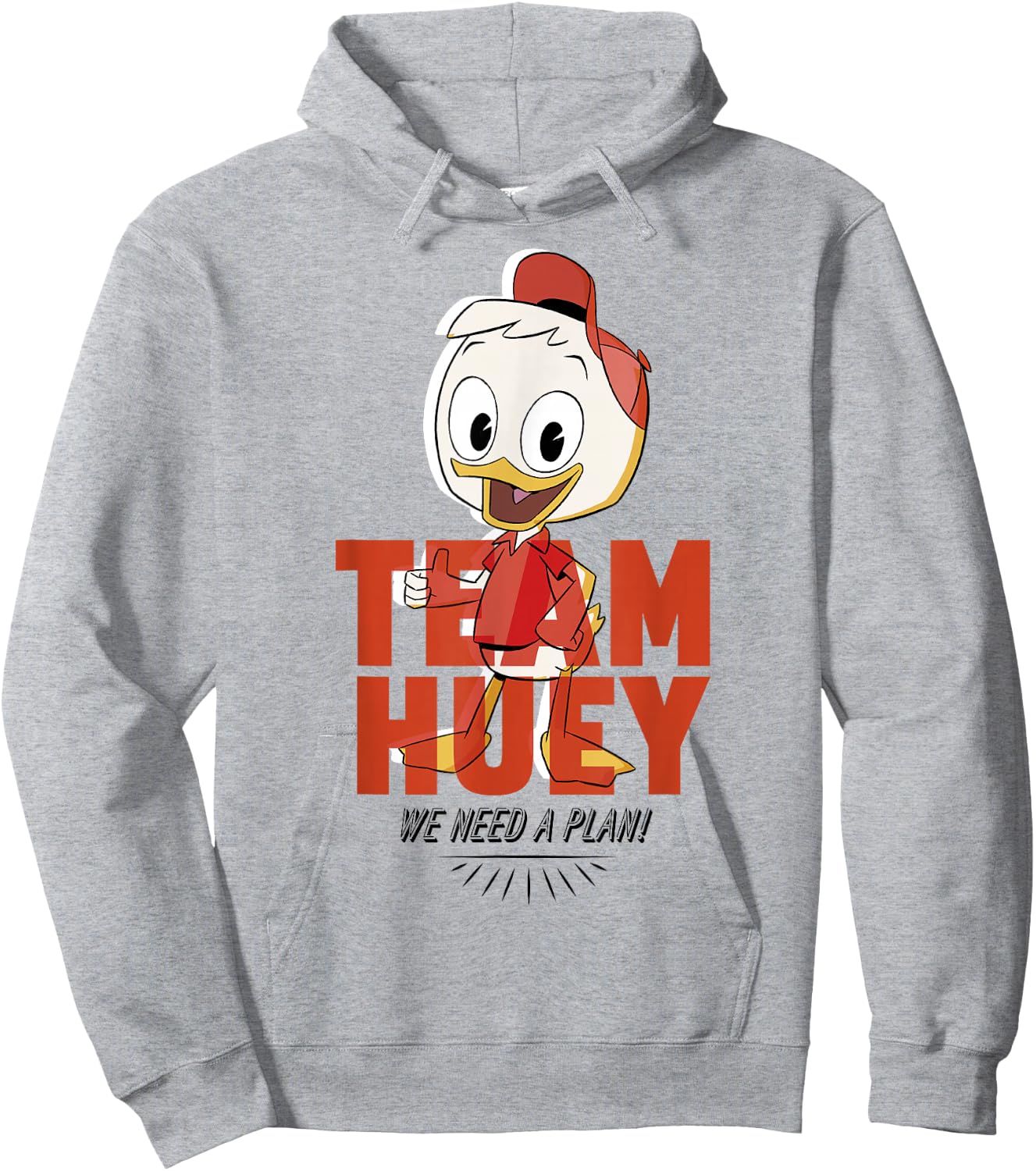 Disney DuckTales Team Huey We Need A Plan Hoodie - Hoodie | Ash