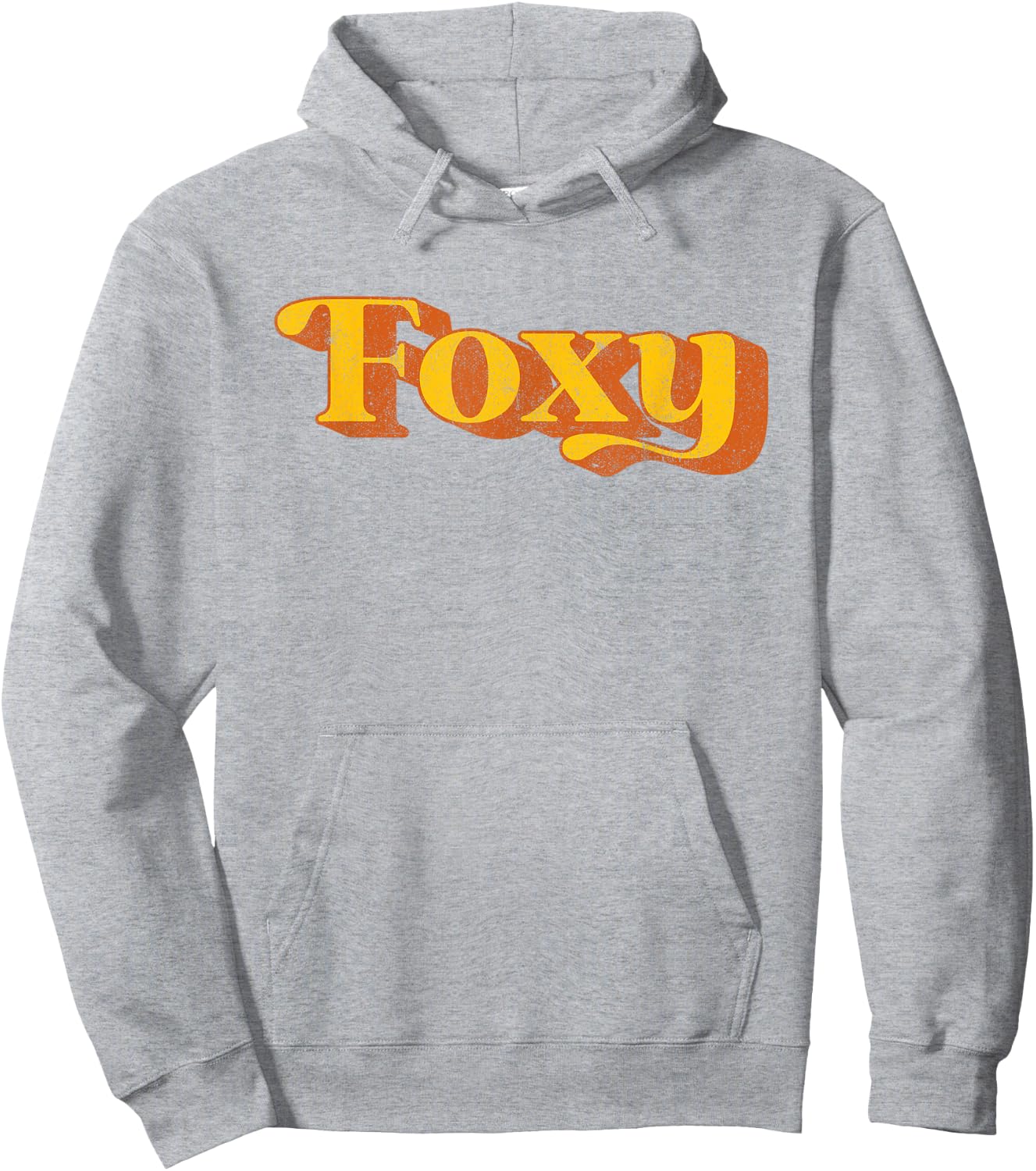 Retro Foxy Funny Vintage 70's Party Costume Hoodie - Hoodie | Ash