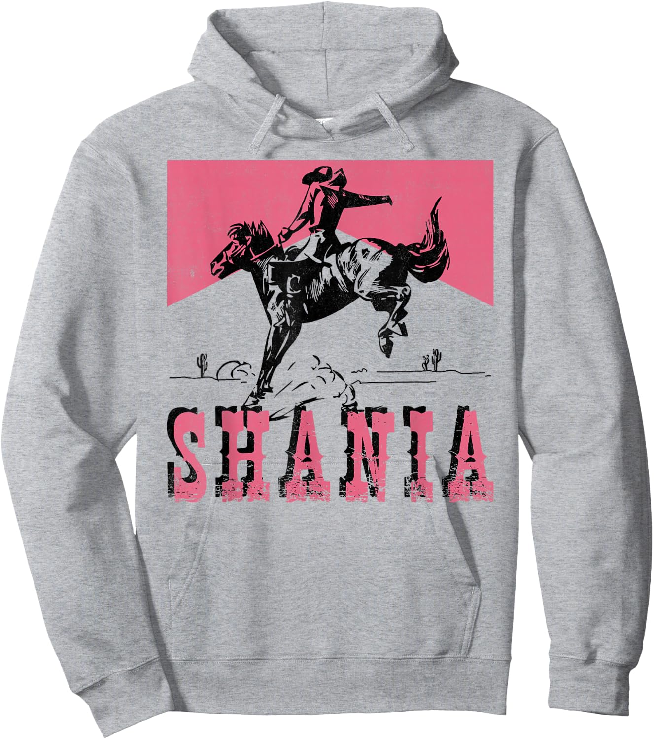 Vintage Shania Name Personalized Women Kids Hoodie - Hoodie | Ash