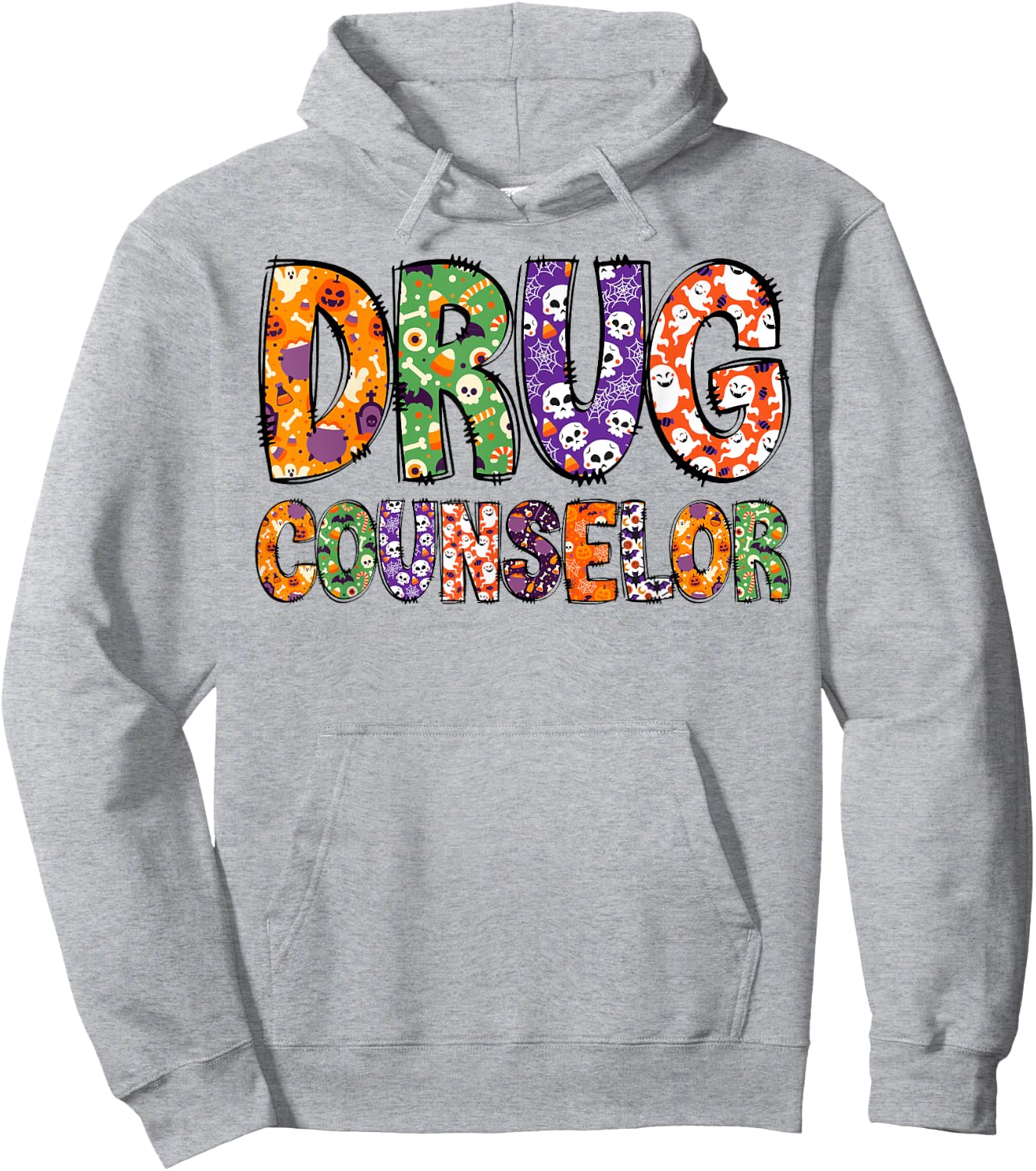 Funny Drug Counselor Halloween Costumes Woman Hoodie - Hoodie | Ash