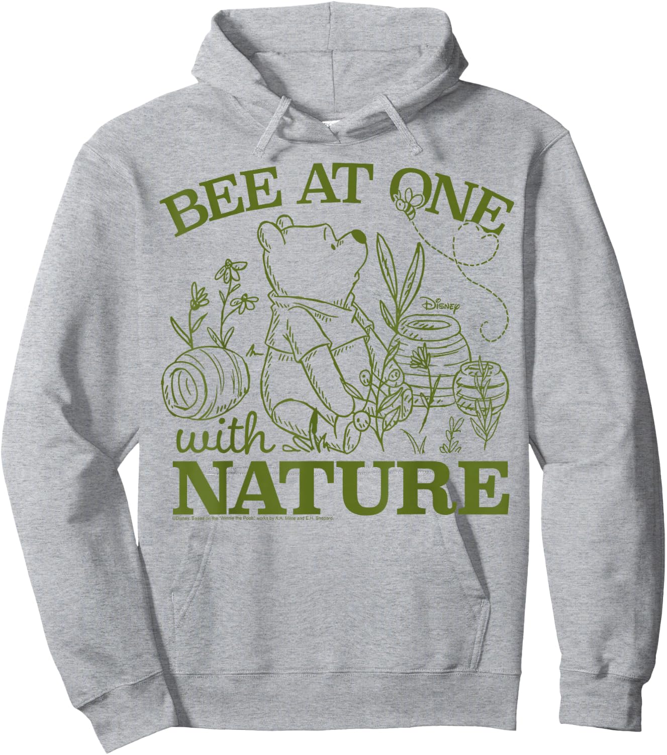 Winnie the Pooh - Bee At One With Nature Hoodie - Hoodie | Ash