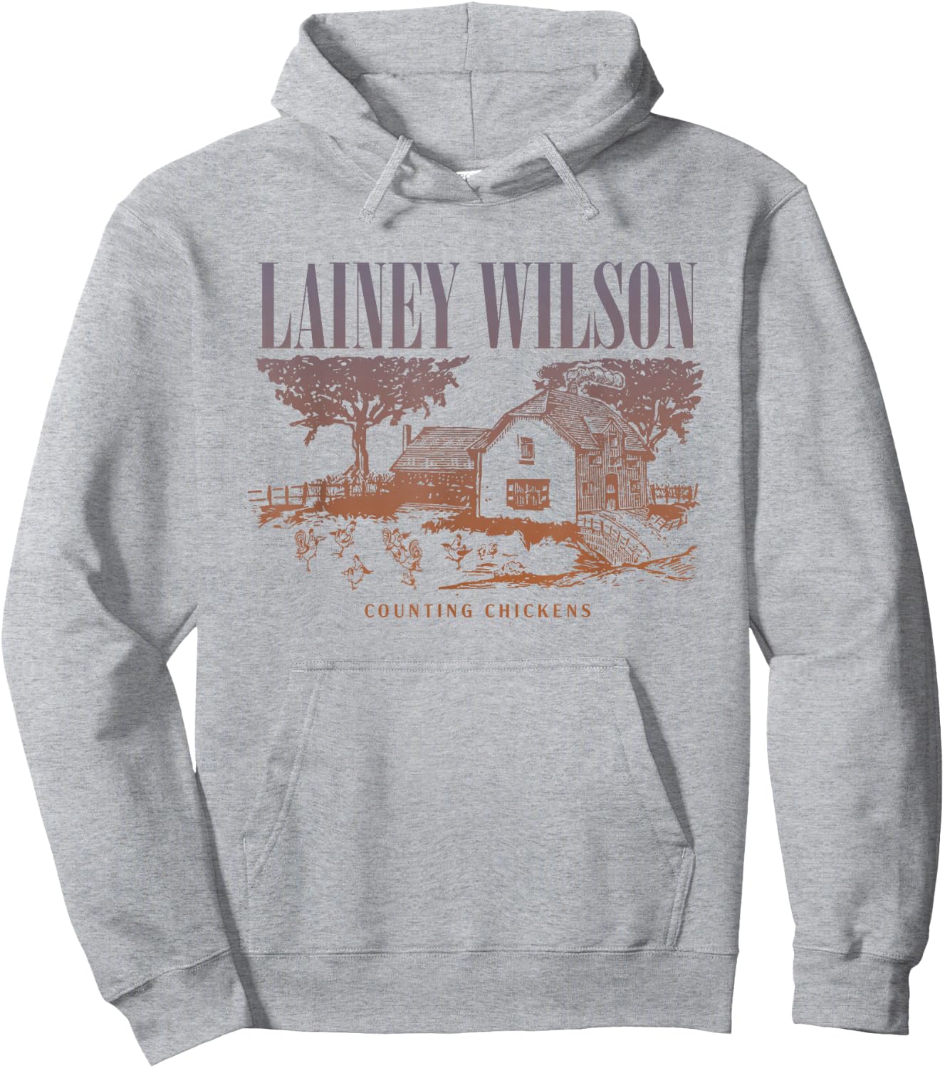 Lainey Wilson - Counting Chickens Hoodie - Hoodie | Ash