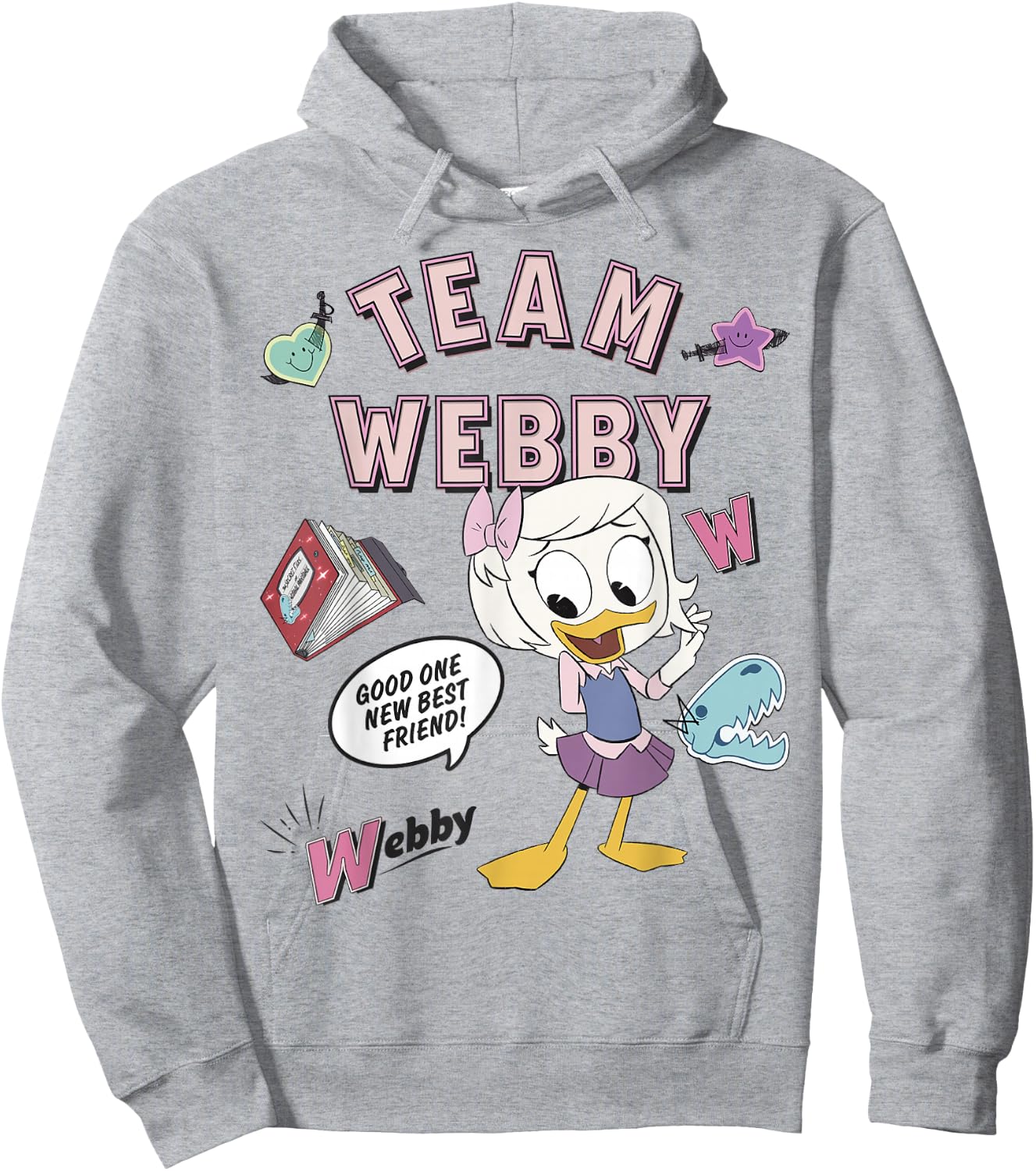 Disney DuckTales Team Webby Collage Small Hoodie - Hoodie | Ash