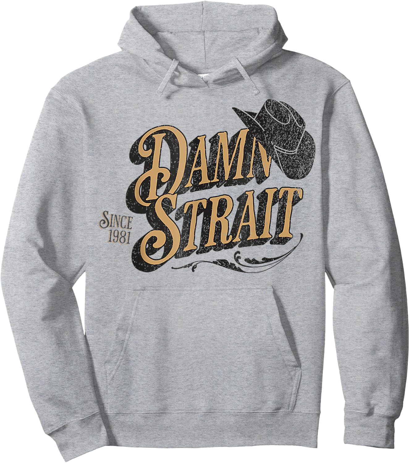 Damn Strait Hoodie - Hoodie | Ash