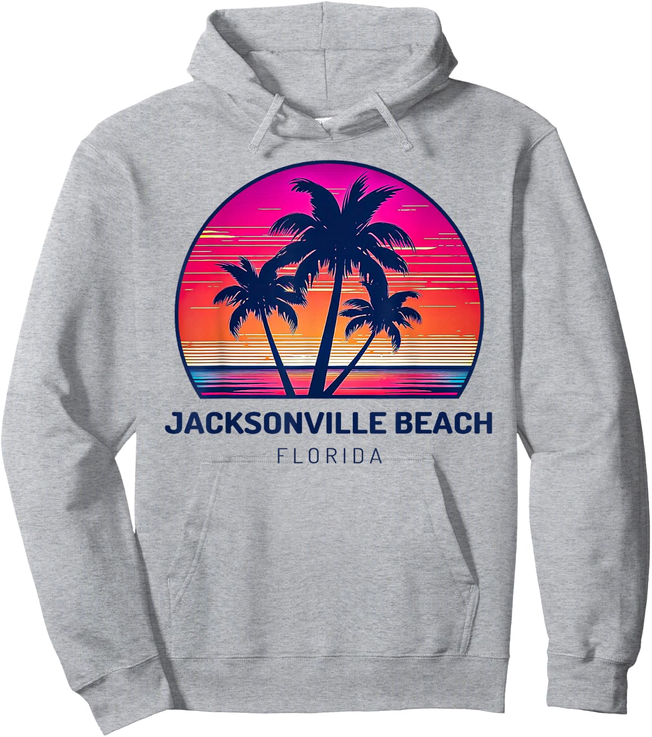 Jacksonville Beach Florida Hoodie - Hoodie | Ash