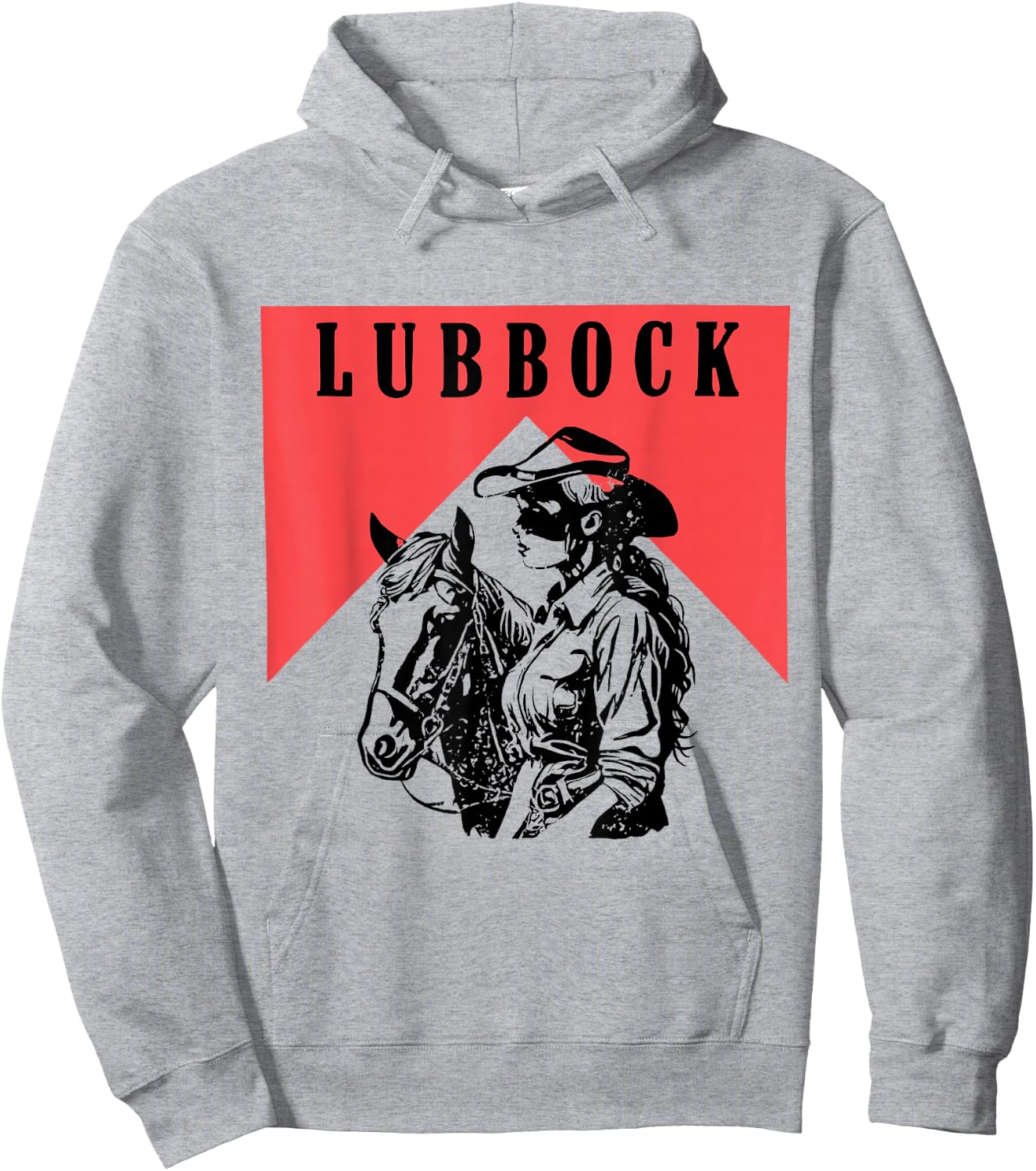 Lubbock Vintage West Texas Hoodie - Hoodie | Ash