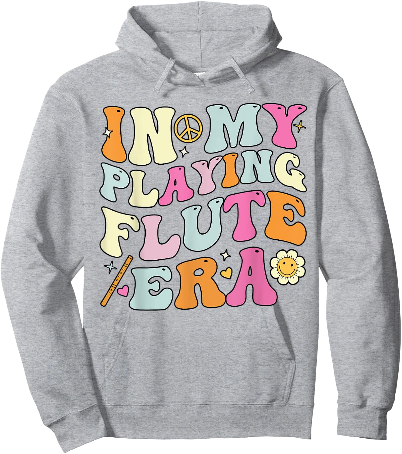 In My Playing Flute Era, Groovy Flute Players Hoodie - Hoodie | Ash