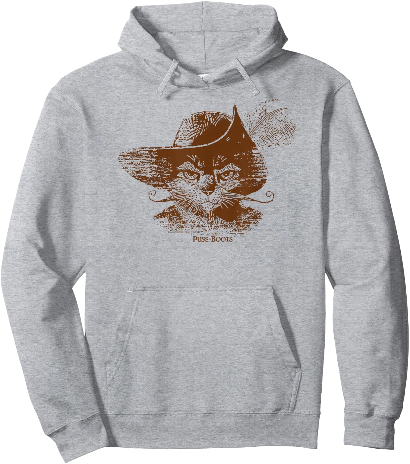 DreamWorks Puss in Boots Lithograph Hoodie - Hoodie | Ash
