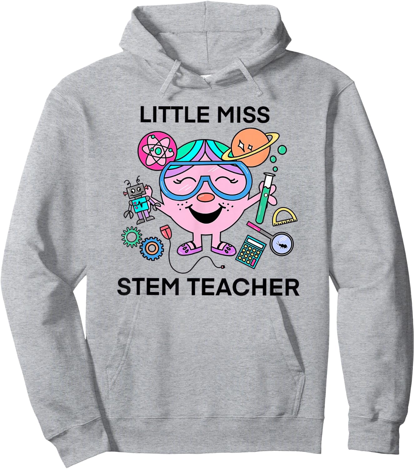 Little Miss Stem Teacher Hoodie - Hoodie | Ash