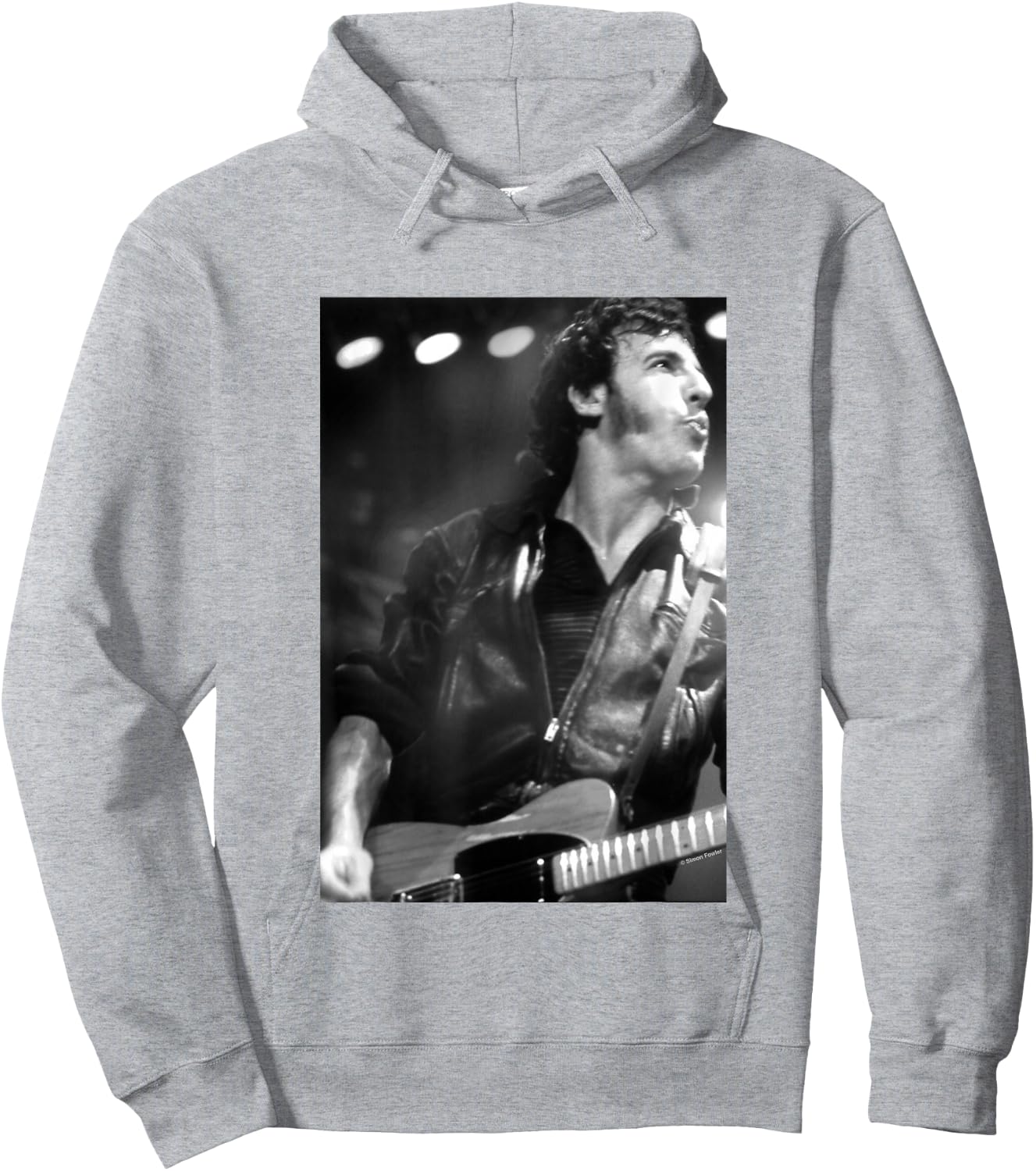 Bruce Springsteen Live On Stage by Simon Fowler Hoodie - Hoodie | Ash