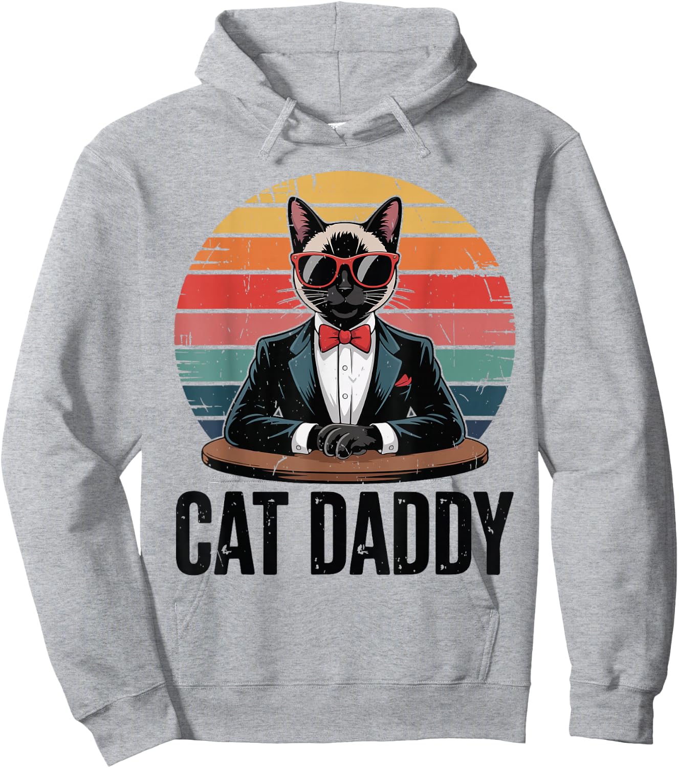 Daddy Siamese Cat Dad Father Day Gift from Wife Hoodie - Hoodie | Ash