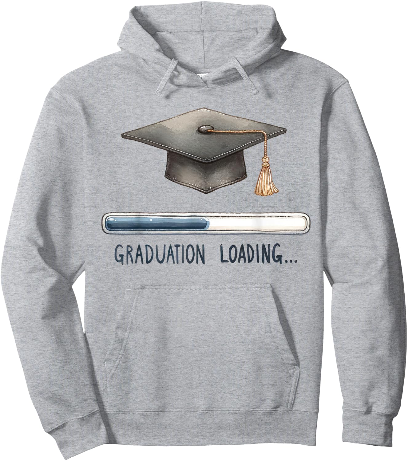 Graduation Loading Hoodie - Hoodie | Ash