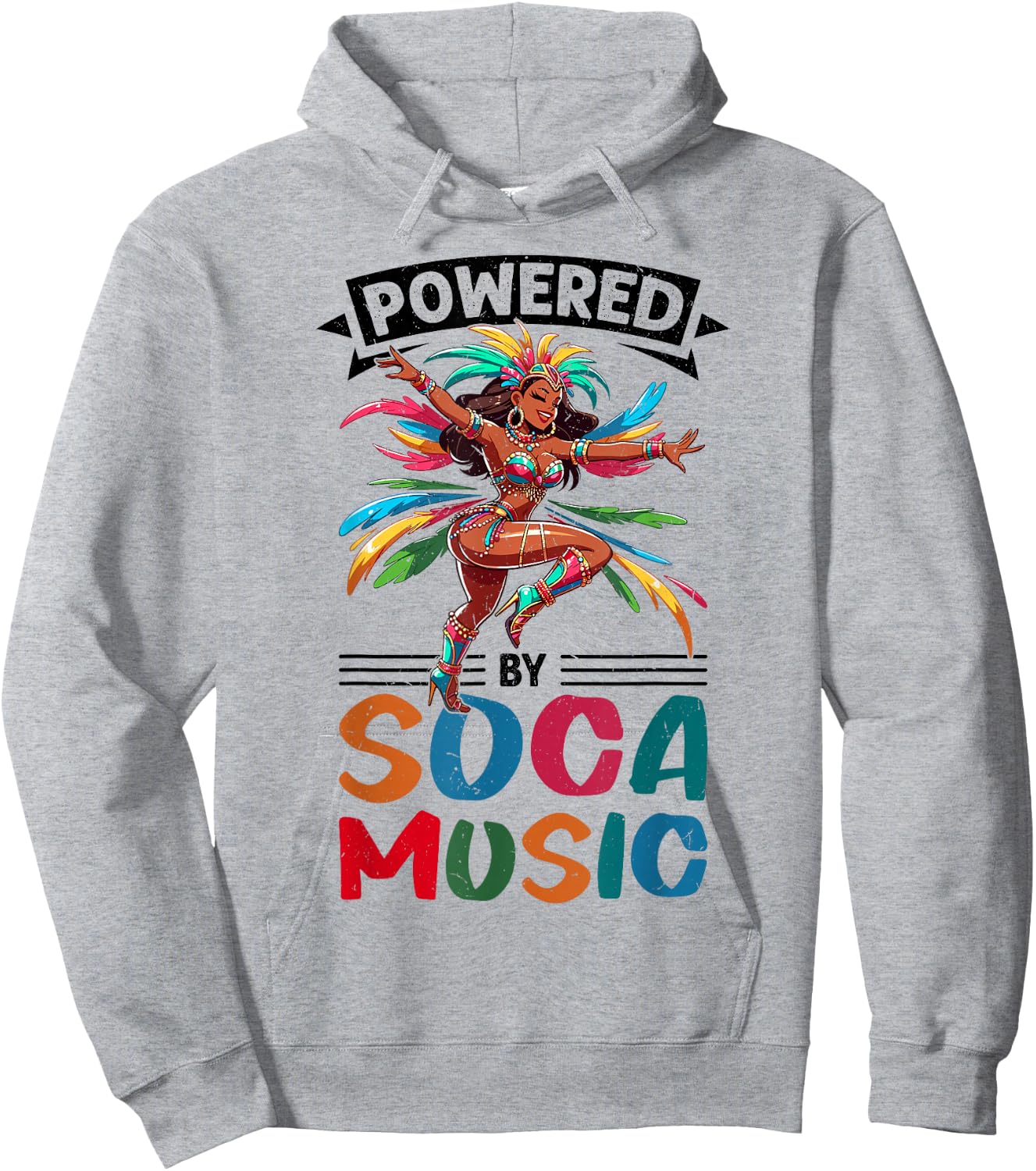 Caribbean Carnival Soca Dance Hoodie - Hoodie | Ash