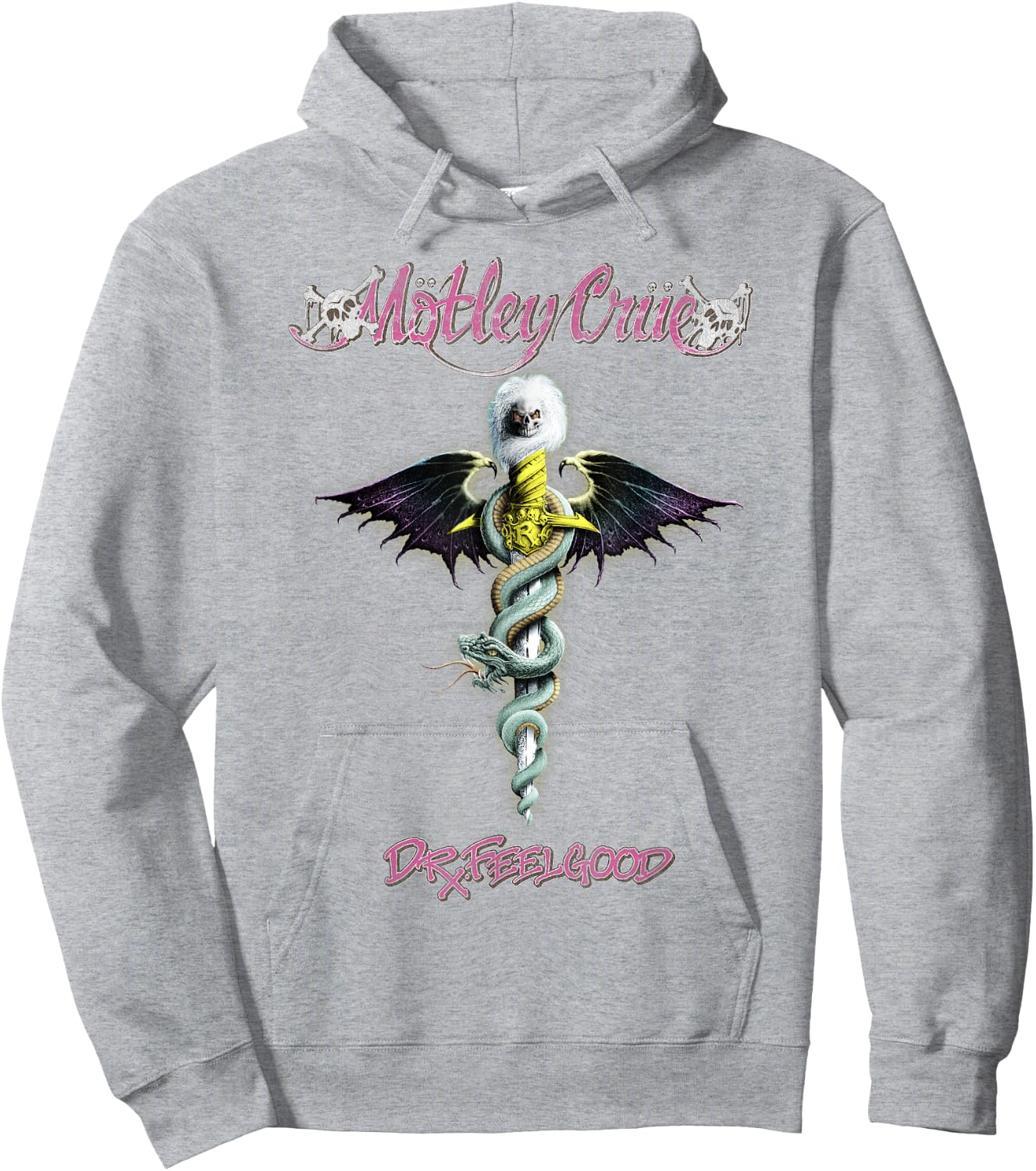 Mötley Crüe – Feelgood On White Hoodie - Hoodie | Ash