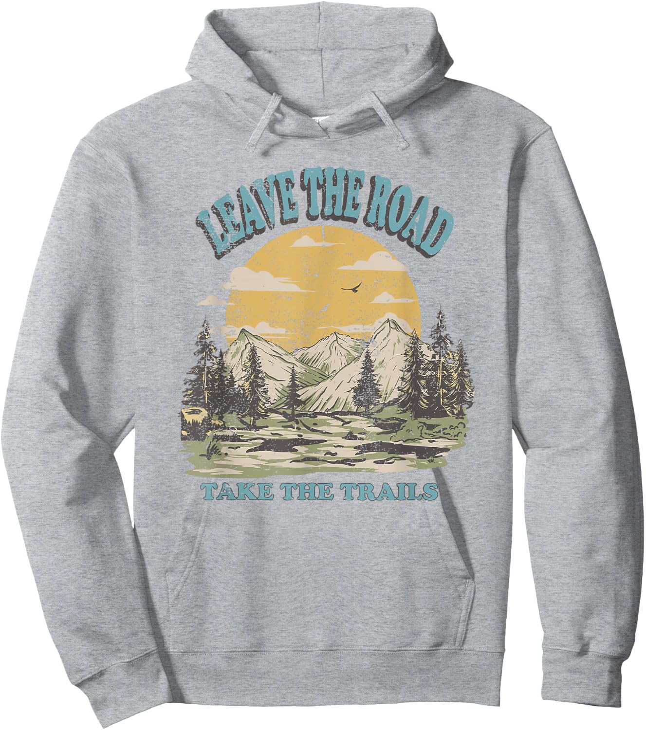 Leave the Road Take the Trails Hoodie - Hoodie | Ash