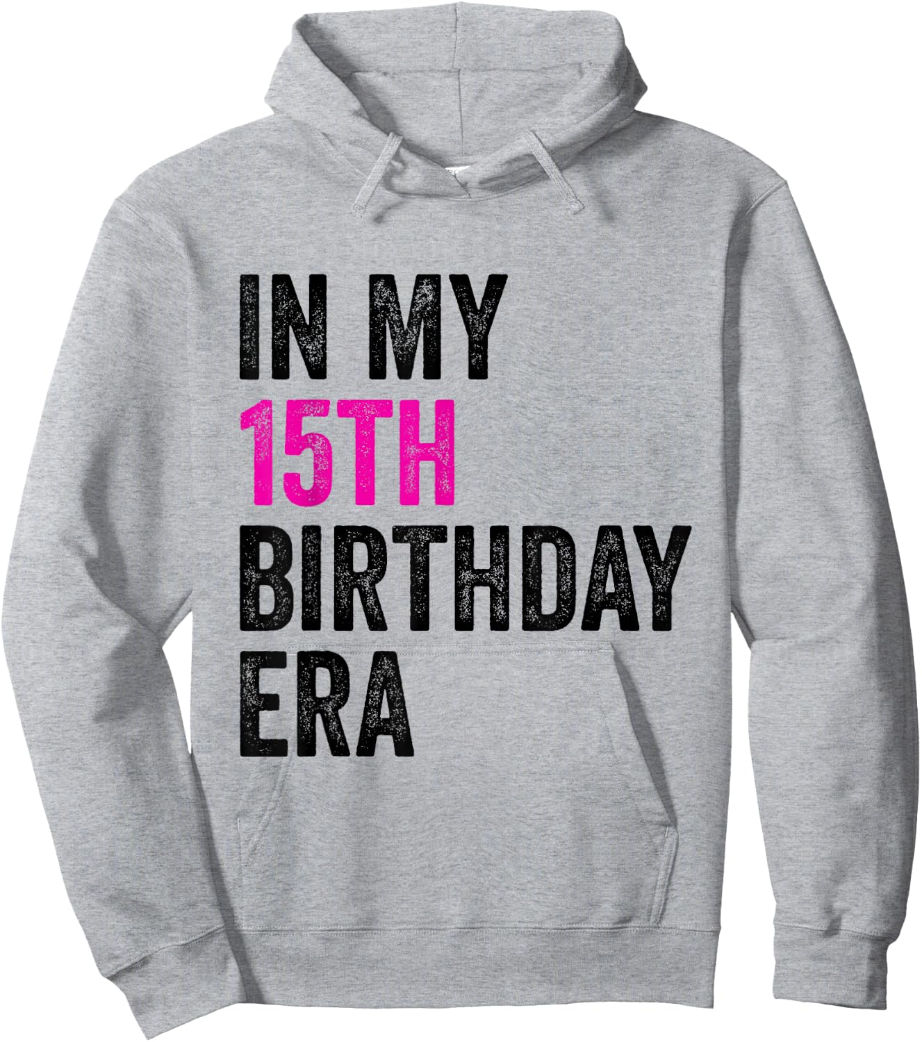 15th Birthday Teenage Girl Birthday Hoodie - Hoodie | Ash