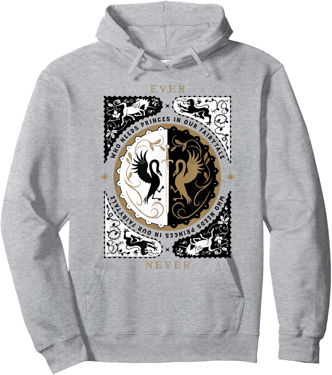 The School for Good and Evil Who Needs Princes Hoodie - Hoodie | Ash