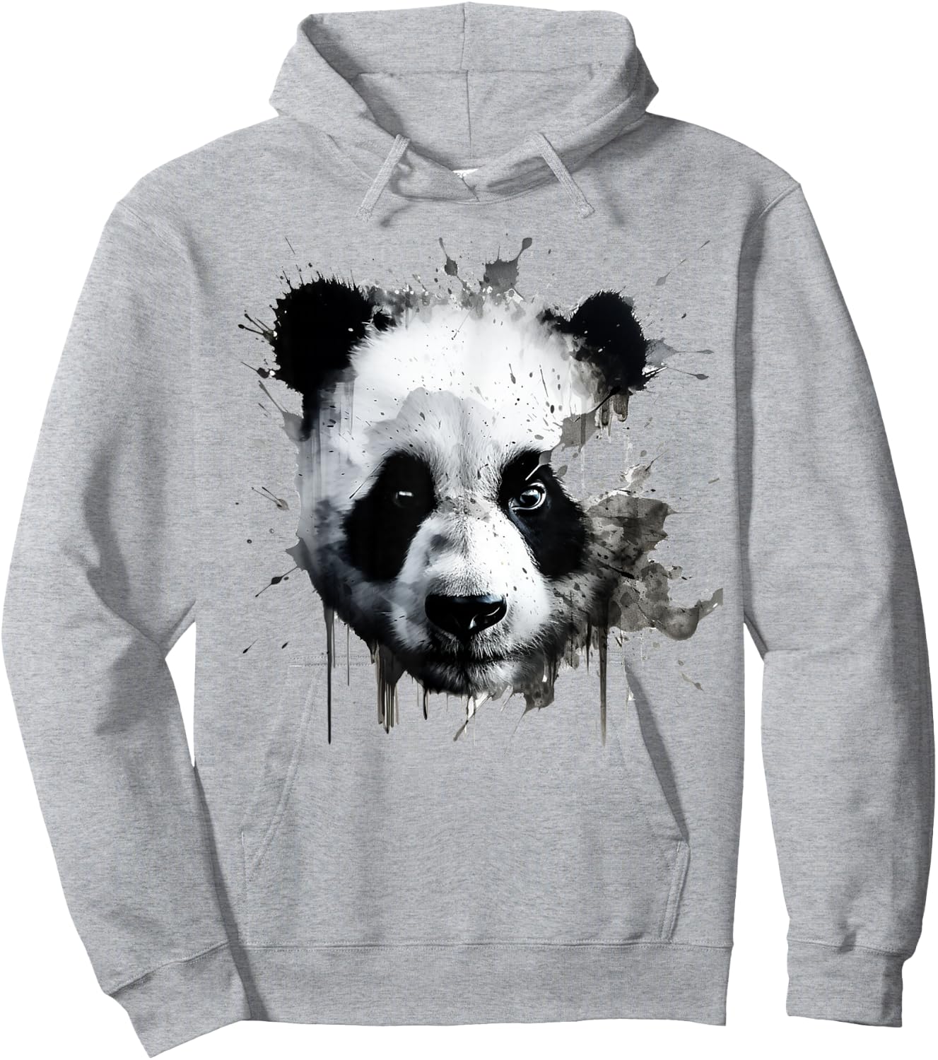 Panda Art - Animal Panda Hoodie - Hoodie | Ash