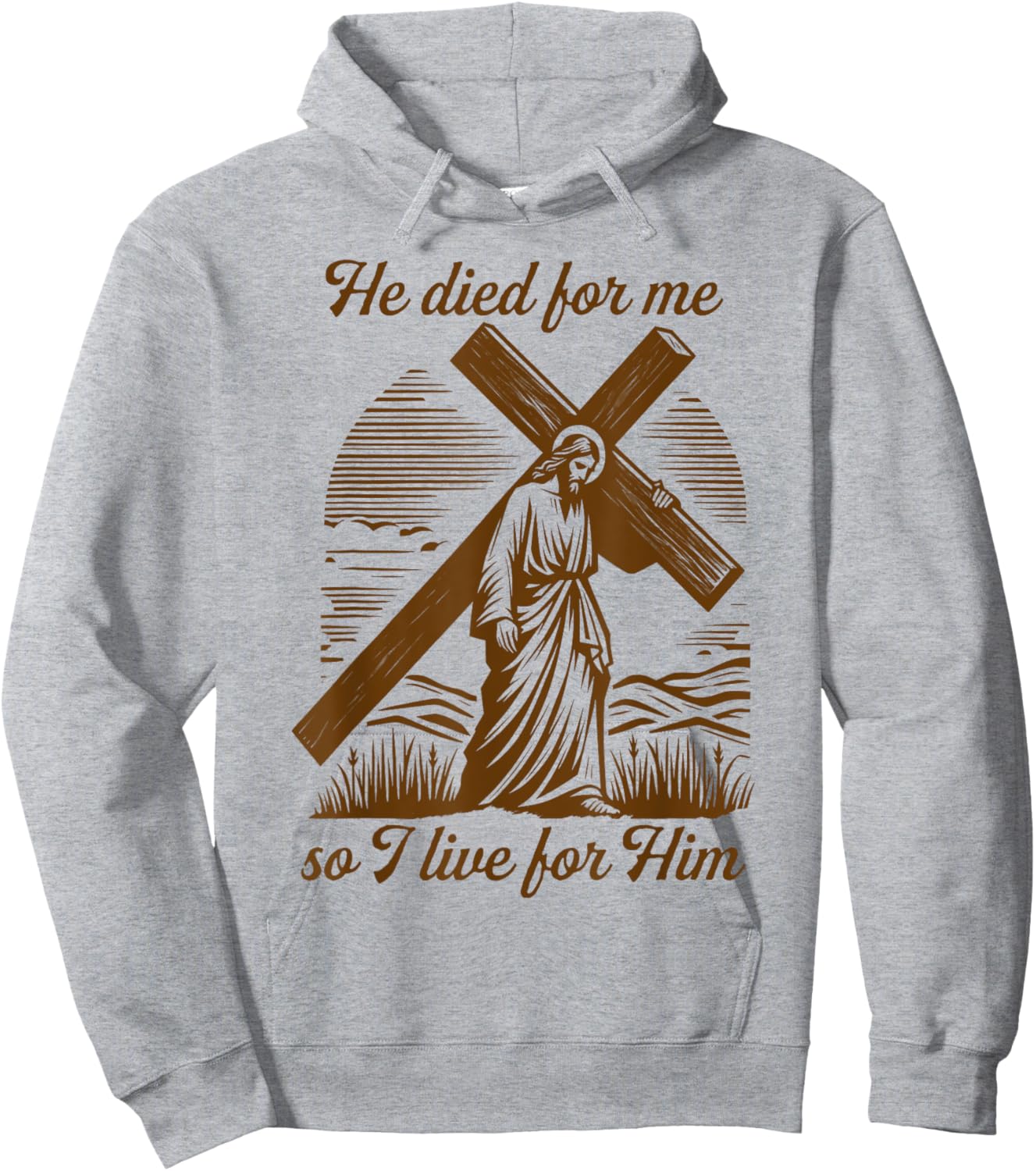 He Died For Me So I Live Jesus Christian Easter Hoodie - Hoodie | Ash