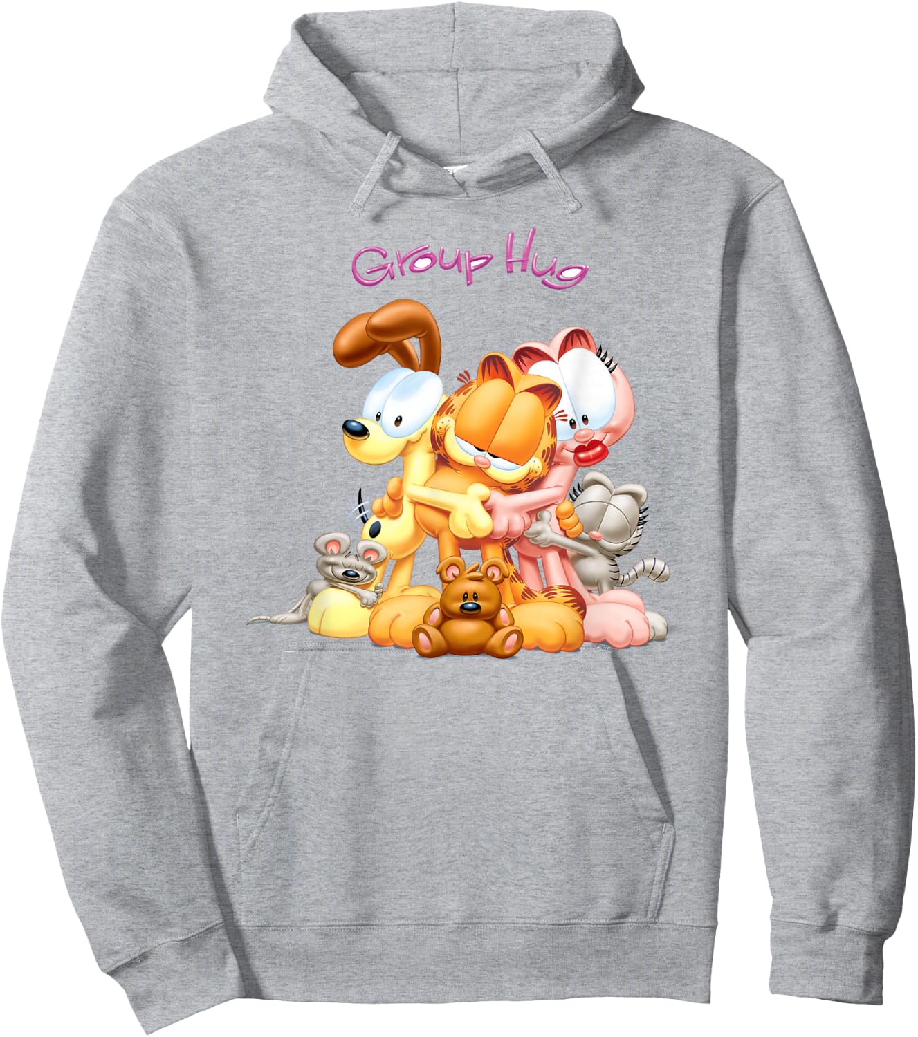 Garfield Group Hug 3D Cat Cartoon Hoodie - Hoodie | Ash