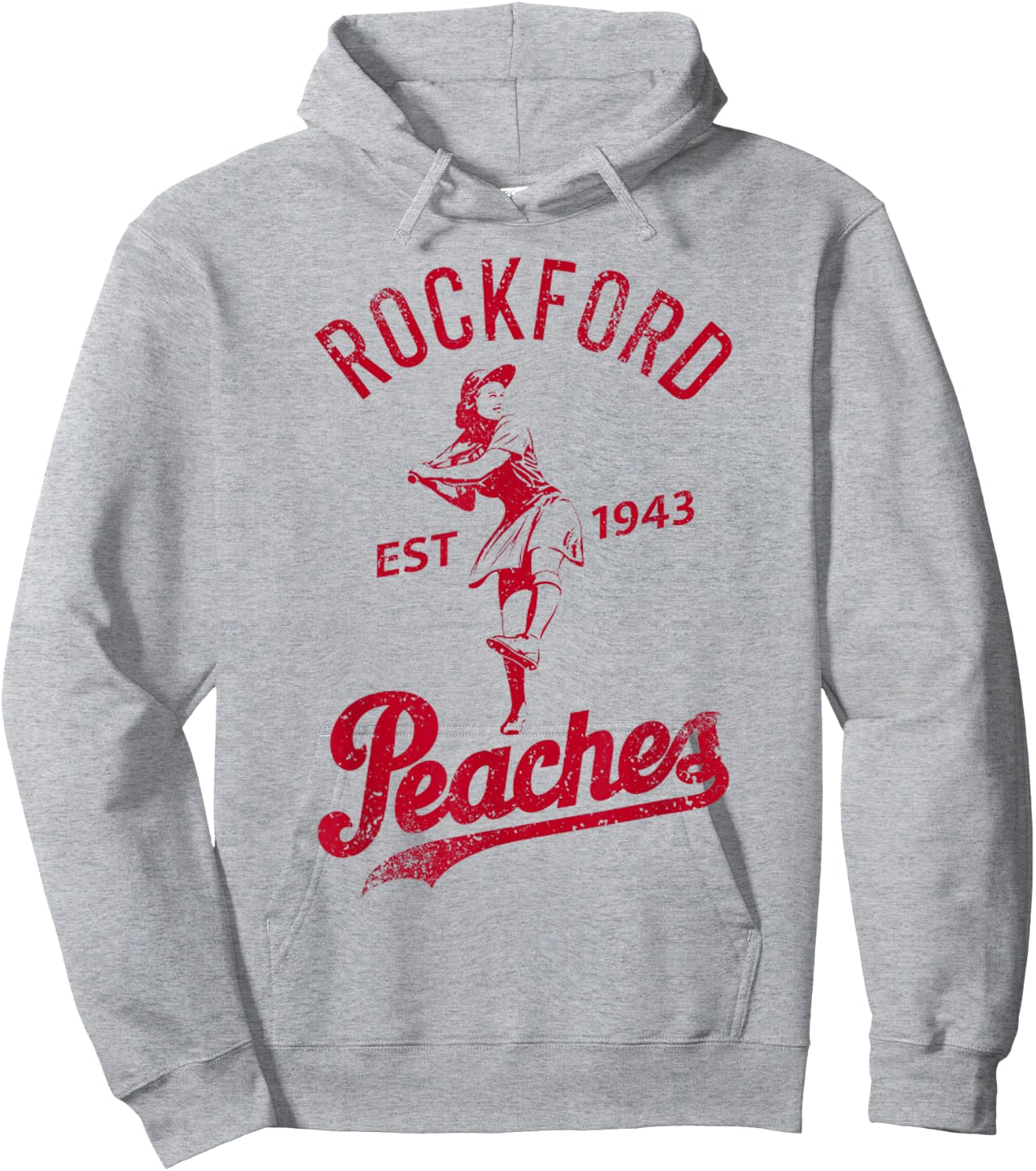 Rockford 1943 Peaches Vintage Hoodie - Hoodie | Ash