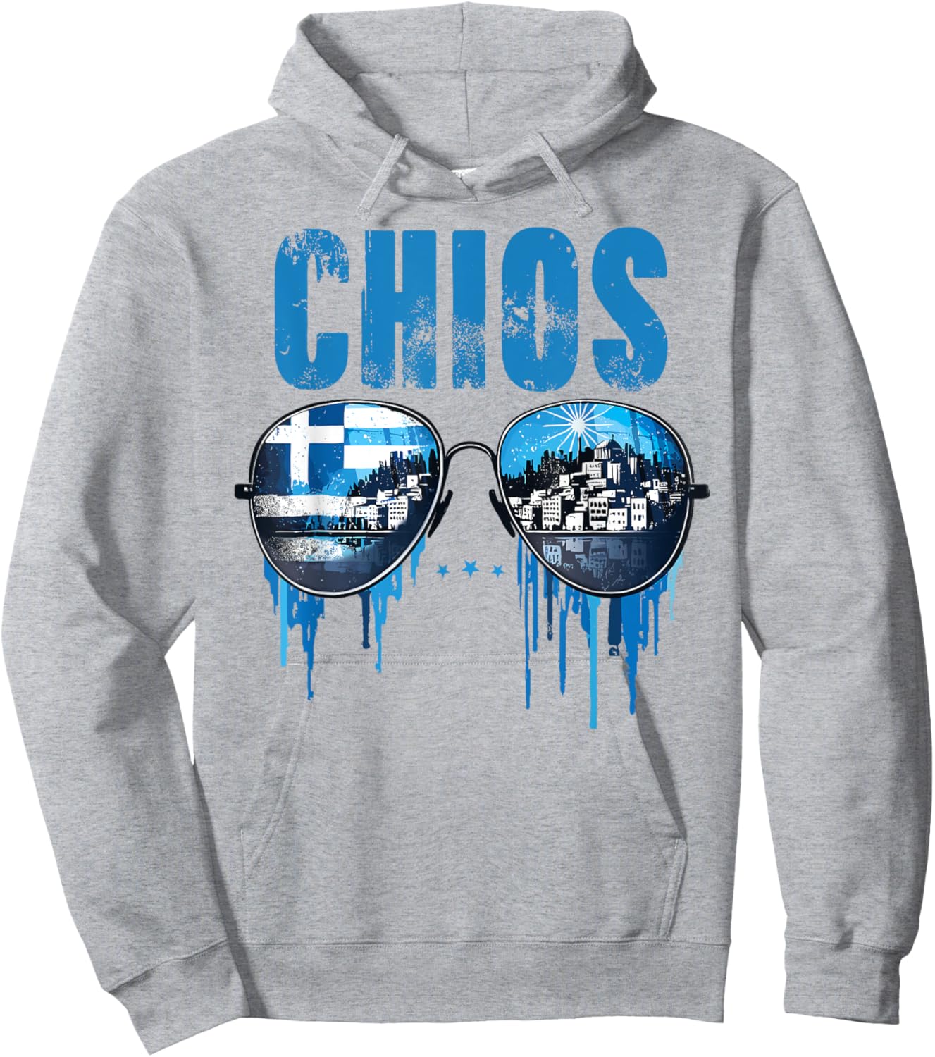 Chios Retro Sunglasses Hoodie - Hoodie | Ash