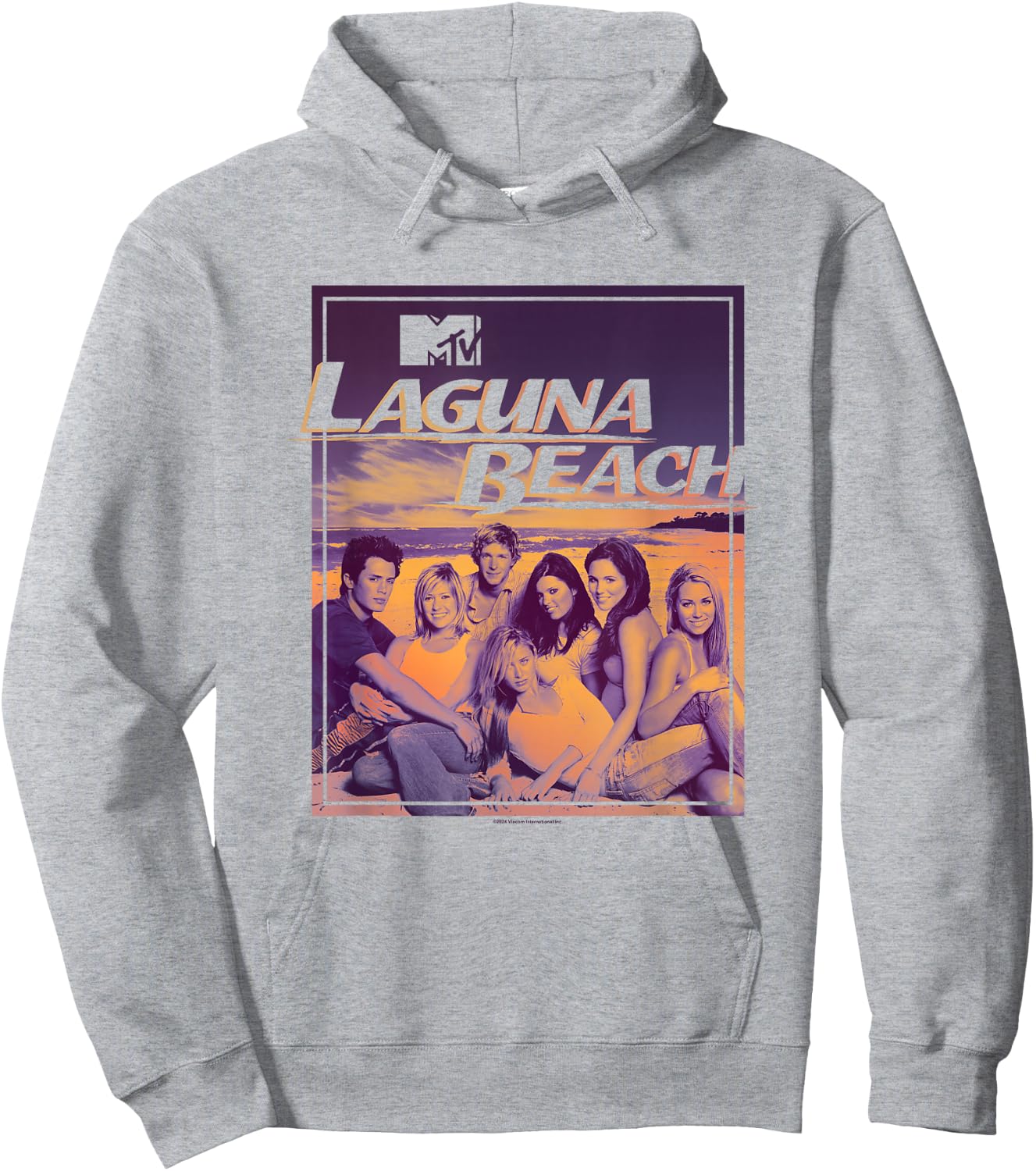 Laguna Beach Distressed MTV Reality Cast Poster Hoodie - Hoodie | Ash